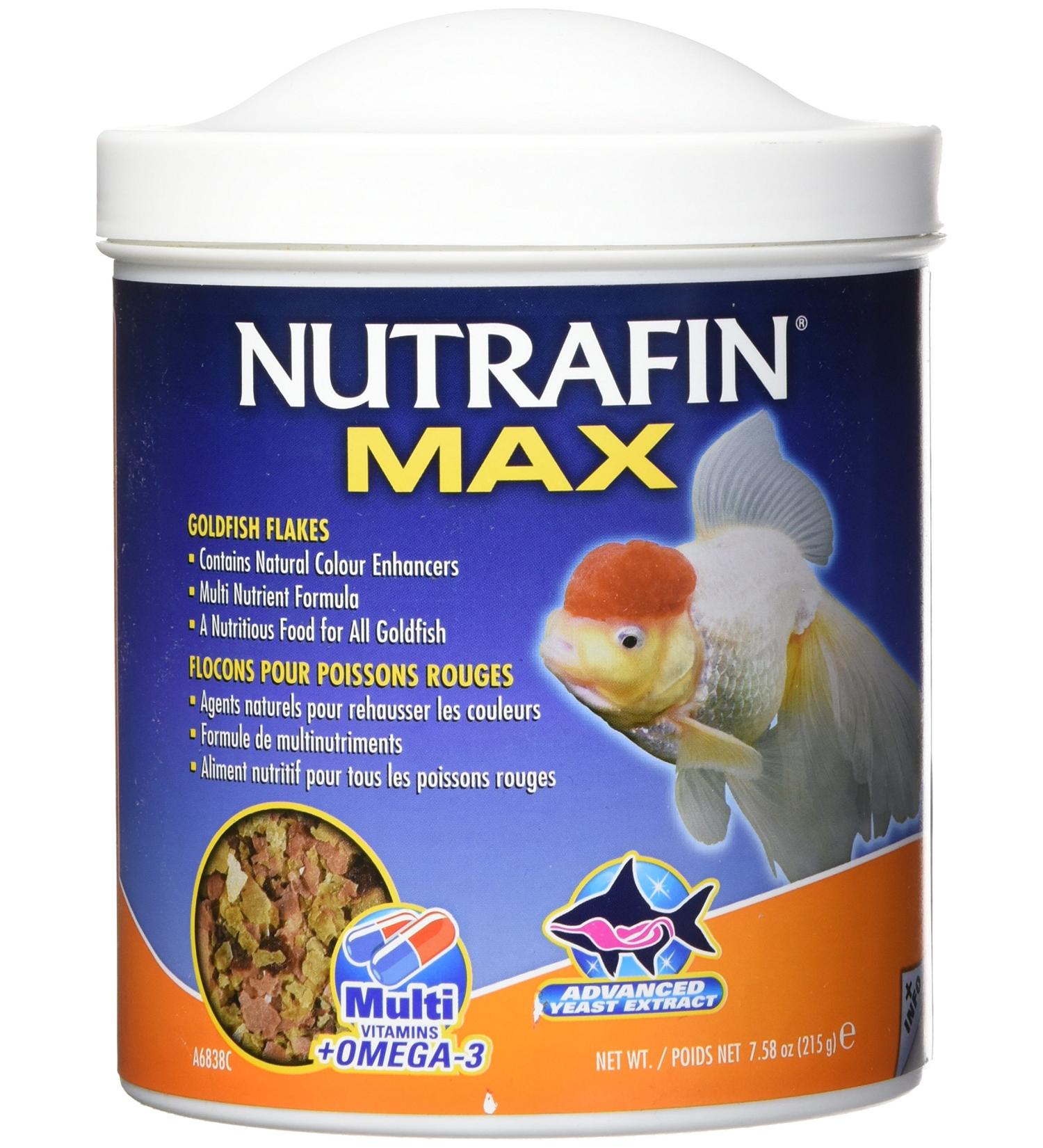Nutrafin Max Goldfish Flakes 215g (7.58-Ounce) Mixed Color - Buy Online on GoSupps.com