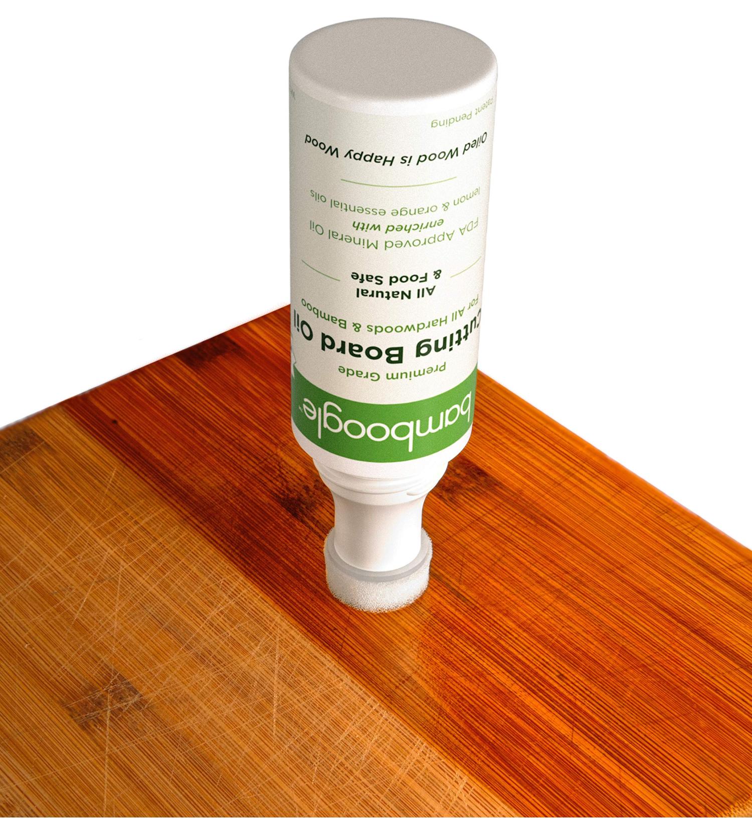 Bamboogle Food Grade Mineral Oil for Cutting Boards - 5 fl. oz. Easy Applicator for No Mess Cutting Board Care - Buy Online on GoSupps.com