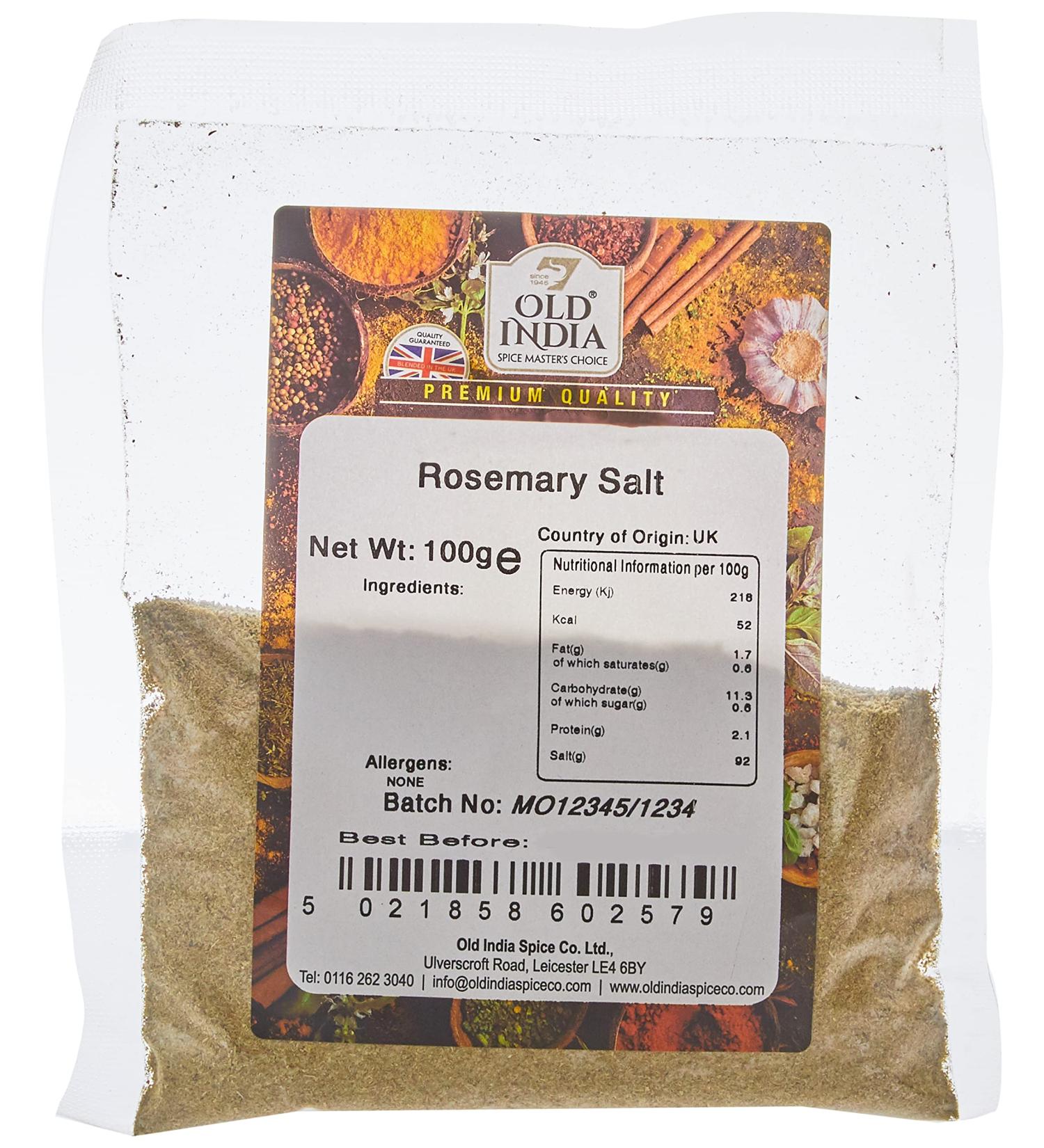 Old India Rosemary Salt 100g - Buy Online on GoSupps.com