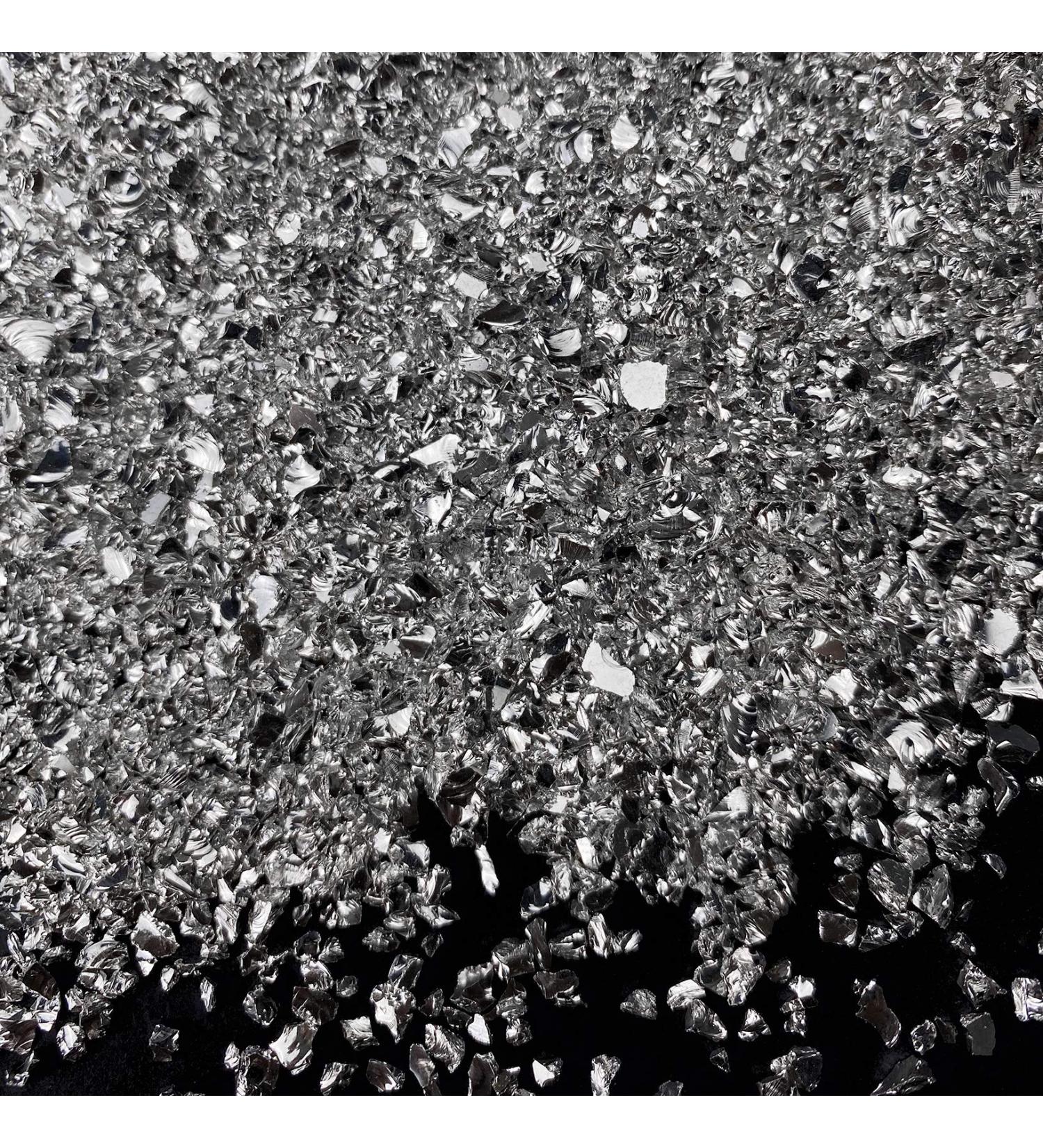 Jmassyang Crushed Glass Metallic Chips 100g for Nail Art, Crafts & Resin - Sliver 2-4mm - Buy Online on GoSupps.com