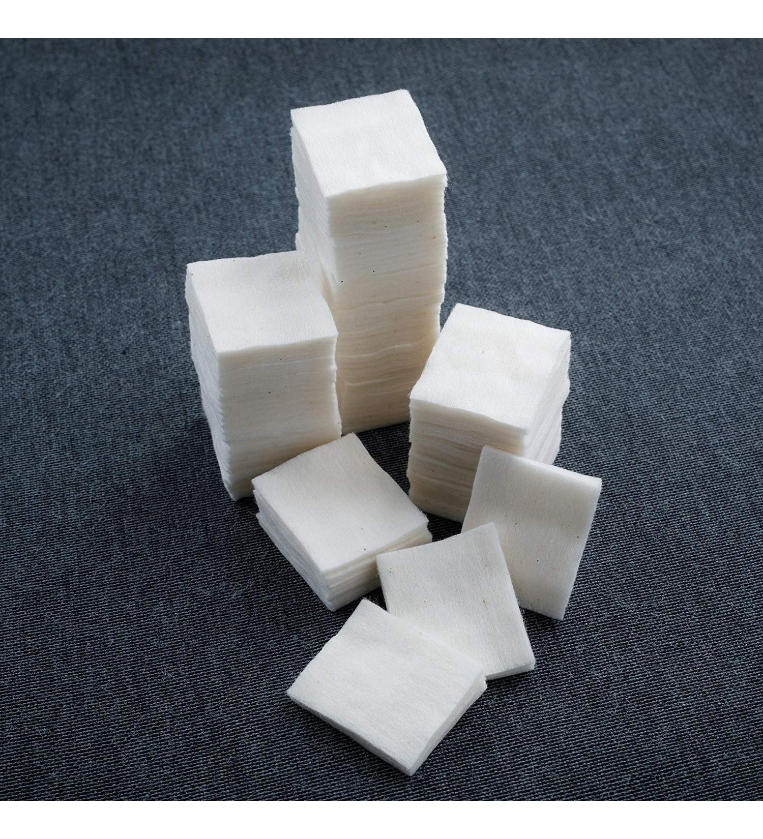 Mirea 200Pcs White 100% Cotton Super Soft Cotton Squares for Makeup Removal Facial Cleansing Toners - Buy Online on GoSupps.com