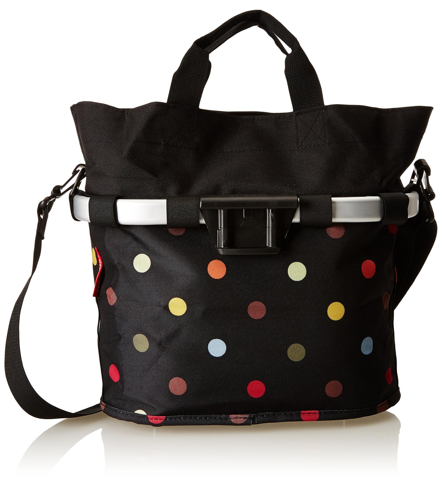 KLICKfix Bicycle Bag - Bikebasket Oval S Dots | Shop Premium Bike Bags Internationally - Buy Online on GoSupps.com