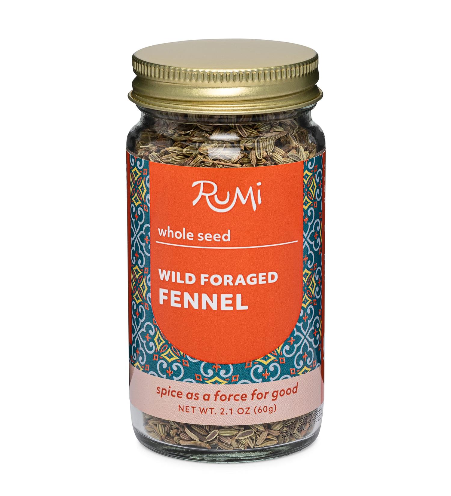 RUMI SPICE Foraged Whole Seed Fennel 2.1 OZ - Premium Quality Spice - Buy Online on GoSupps.com