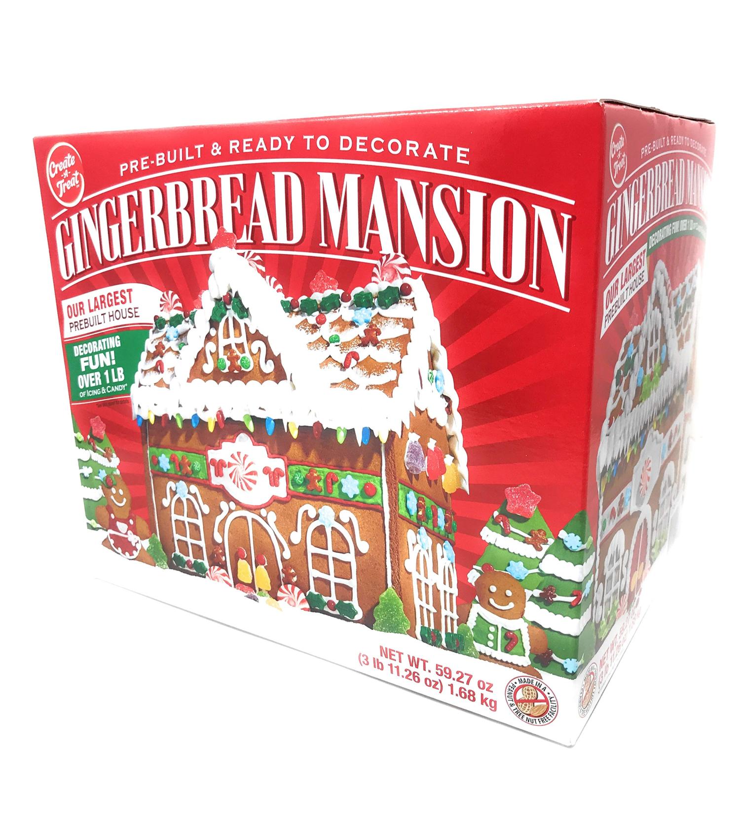 Create-A-Treat Pre-Built Mansion Gingerbread House Kit - Largest 59.27 oz - Perfect Holiday DIY Project - Buy Online on GoSupps.com