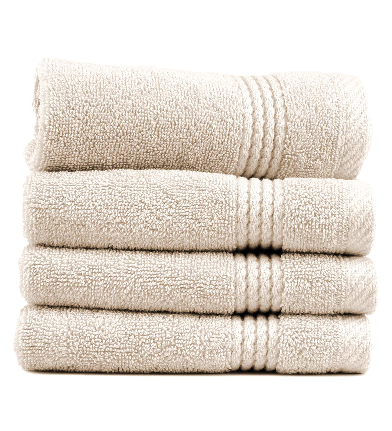 East'N Blue Lara Turkish Cotton Washcloths - Quick Dry, Extra Soft & Absorbent - 4 Pack Set (Beige) - Buy Online on GoSupps.com