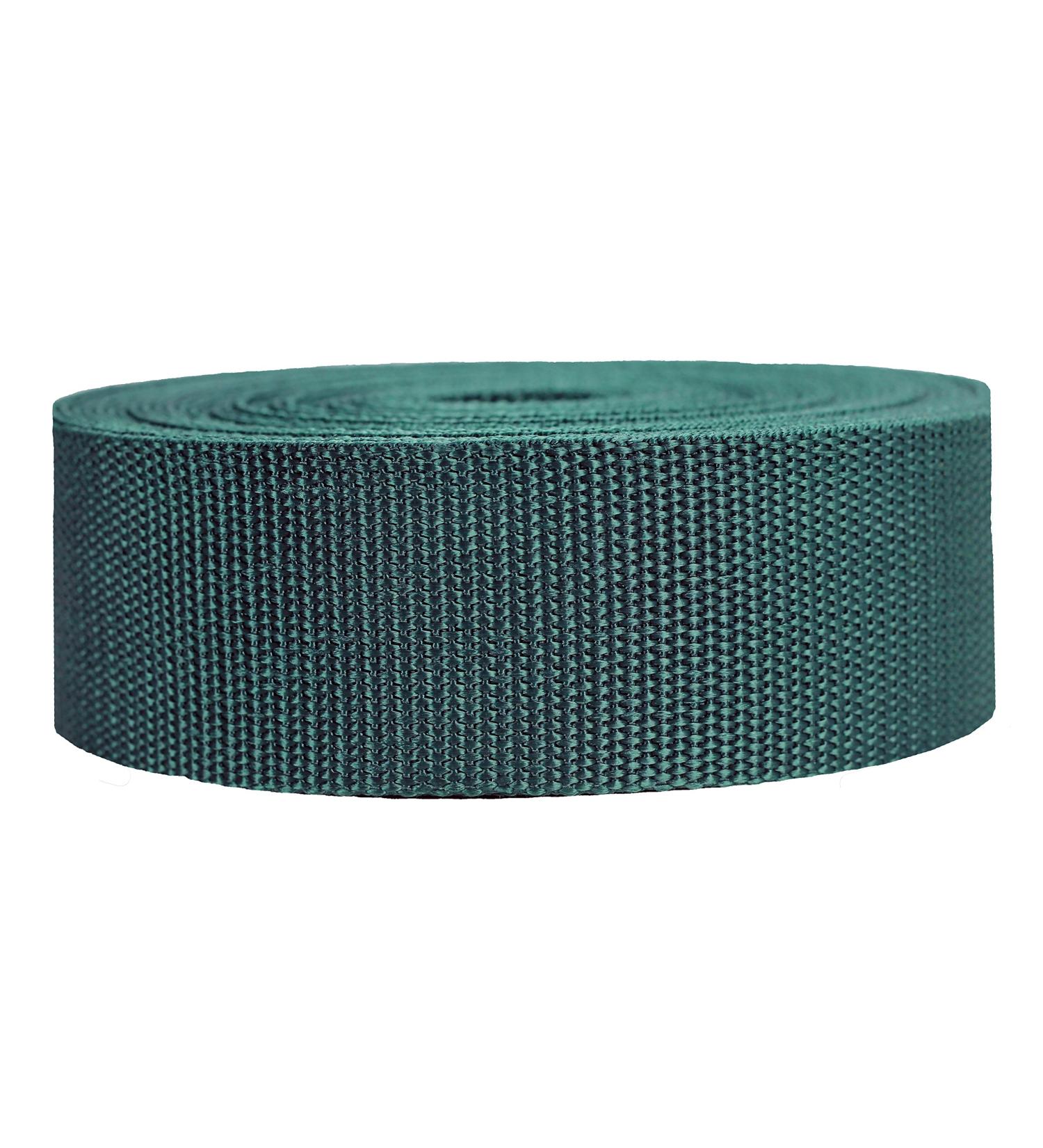 Strapworks Heavyweight Polypropylene Webbing - Heavy Duty Poly Strapping for Outdoor DIY Gear Repair Forest Green 2" x 25 yard