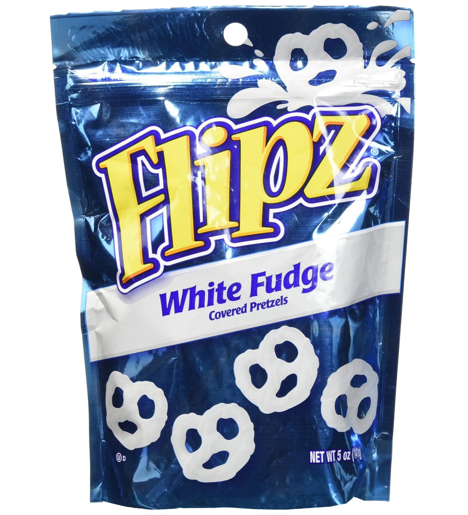 Flipz White Fudge Pretzels 5oz - Delicious Sweet and Salty Snack (1 Pack) - Buy Online on GoSupps.com