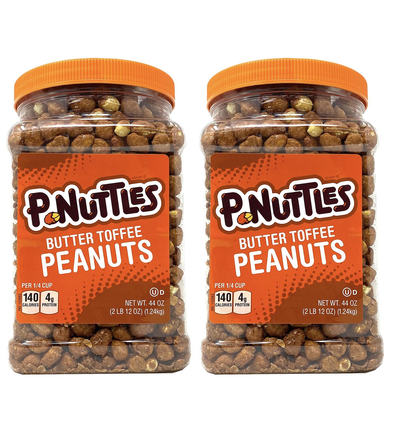 P-Nuttles Butter Toffee Peanuts 44oz Jar (Pack of 2) | Made in USA, Kosher Certified - Buy Online on GoSupps.com