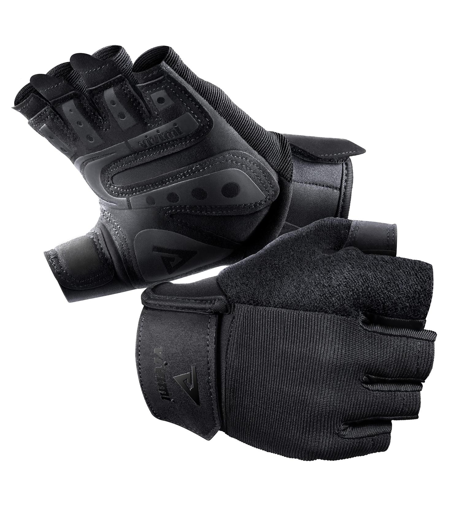 VIVIMI Workout Weight Lifting Gym Gloves - Full Palm Protection - Strong Grip - Black - Large - Buy Online on GoSupps.com