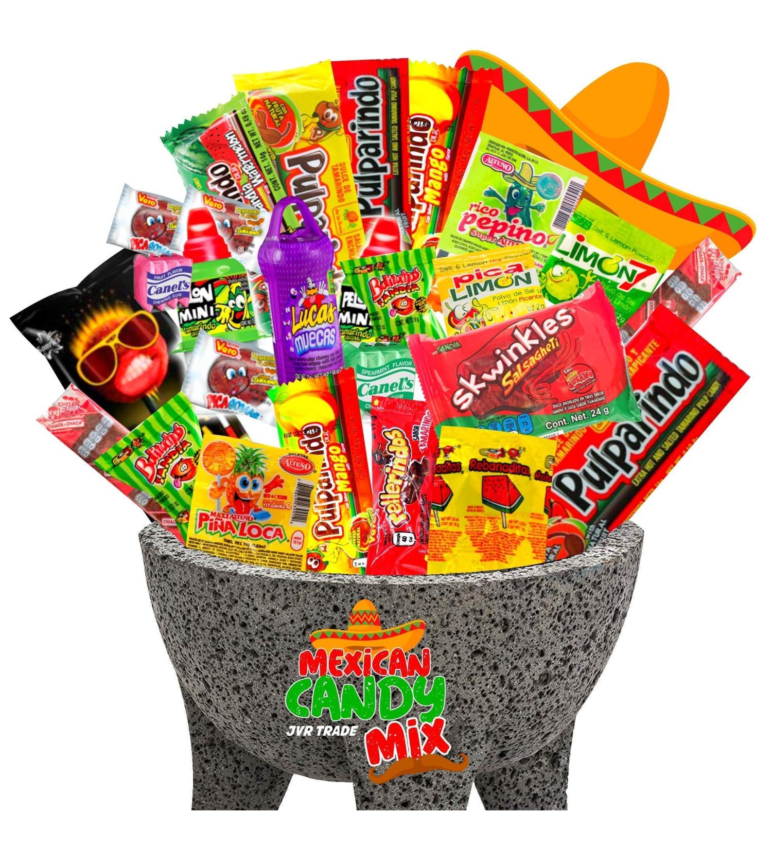 Mexican Candy Mix Assortment - 42 Count Dulces Mexicanos Variety | Spicy & Sweet Snacks by JVR TRADE - Buy Online on GoSupps.com