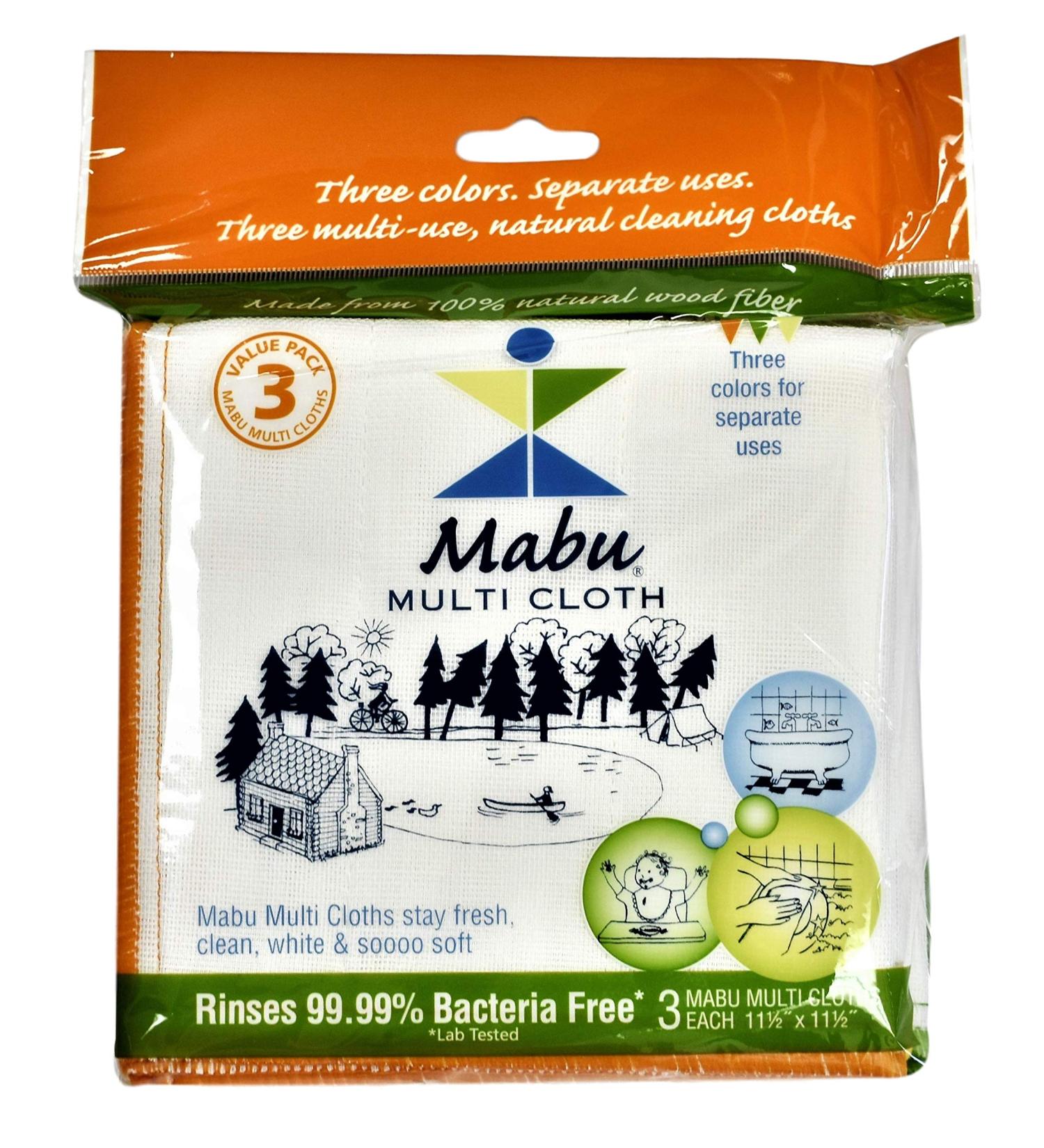 Mabu Wood Fiber Cleaning Cloth 3-pack - Buy Online on GoSupps.com
