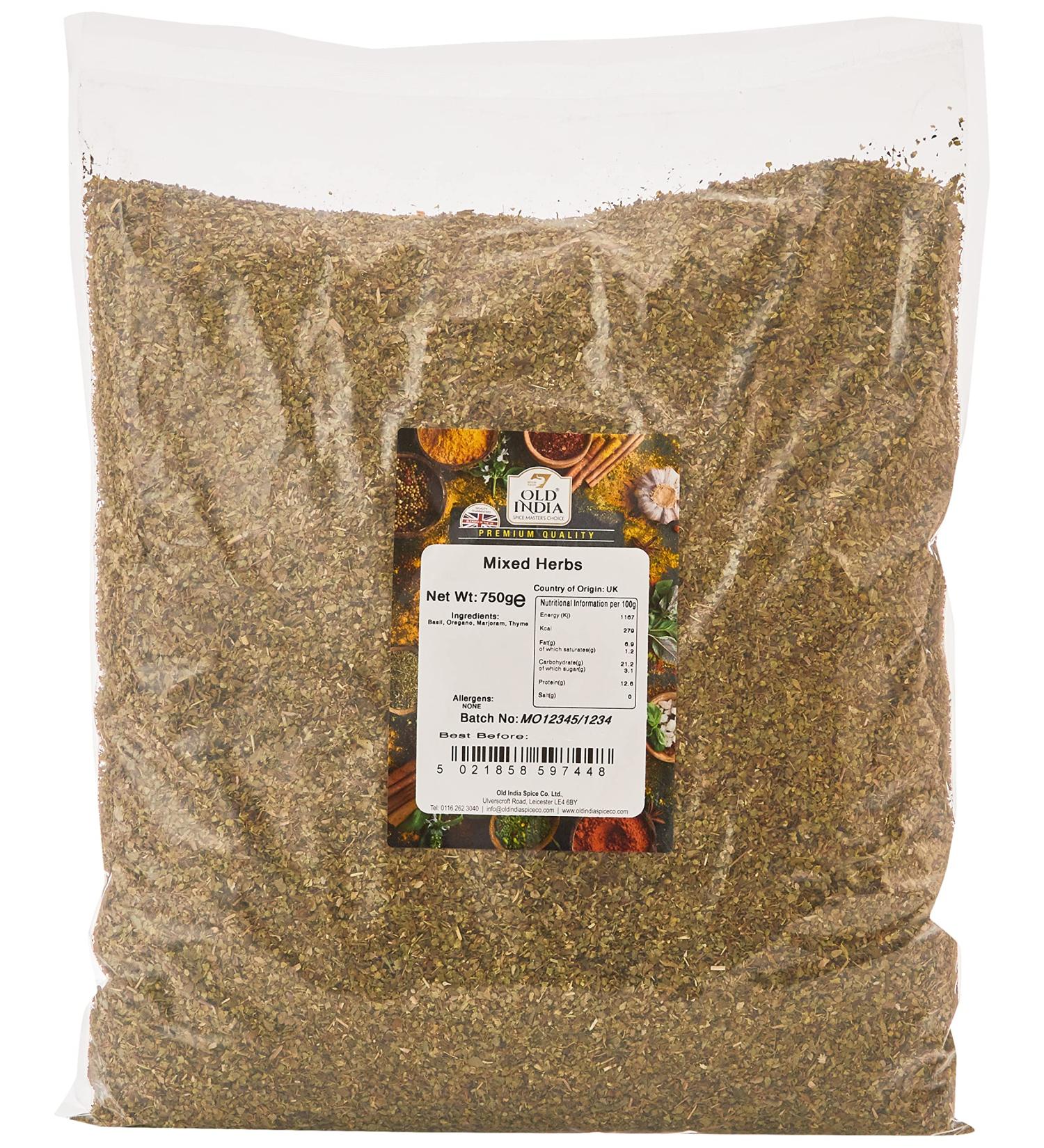 Old India Mixed Herbs 750g - Premium Quality Blend | 750g Pack of 1 - Buy Online on GoSupps.com