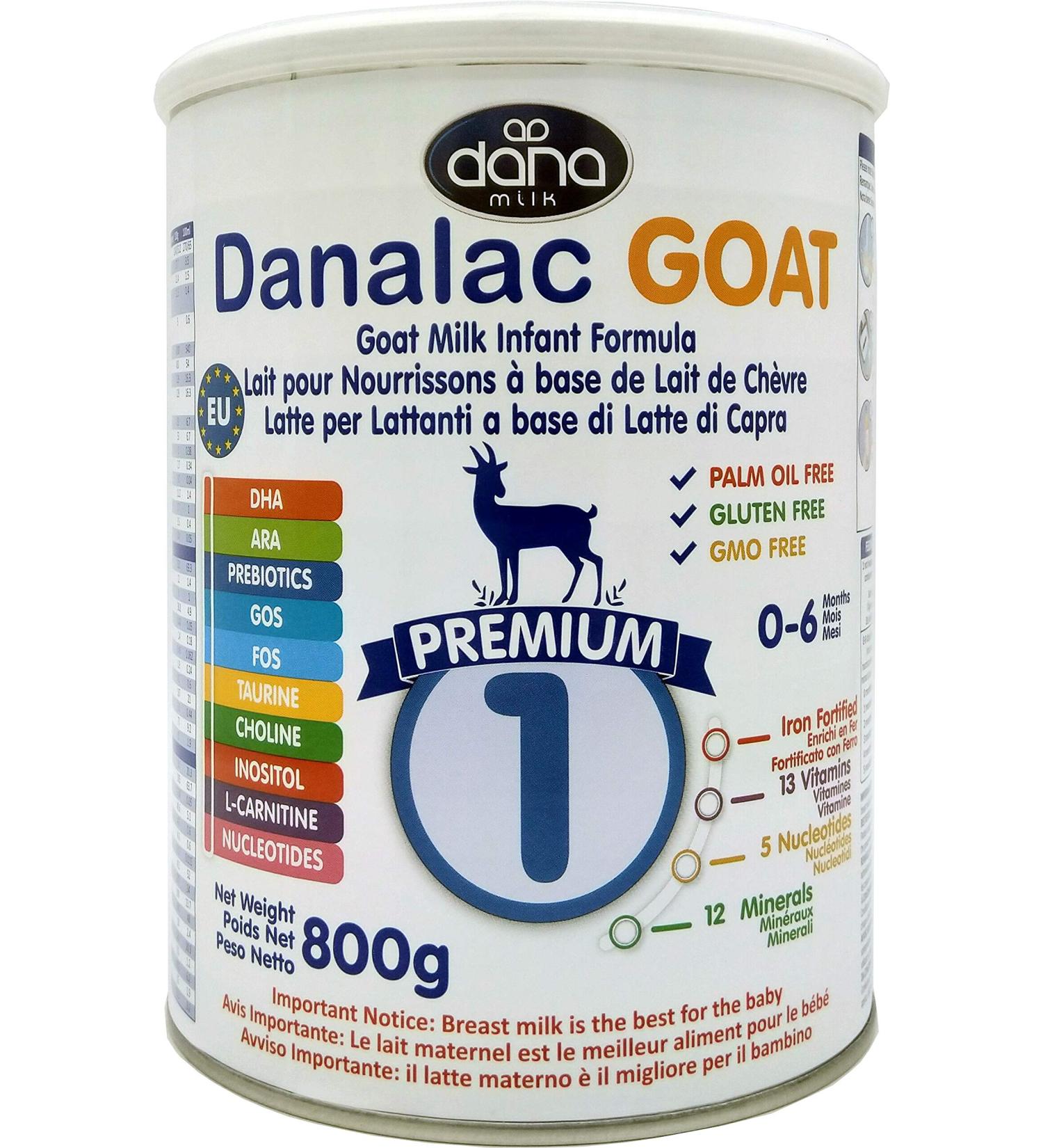 Danalac Goat Milk Infant Formula Stage 1 - 800g | Advanced Nutrition for Babies 0-6 Months - Buy Online on GoSupps.com