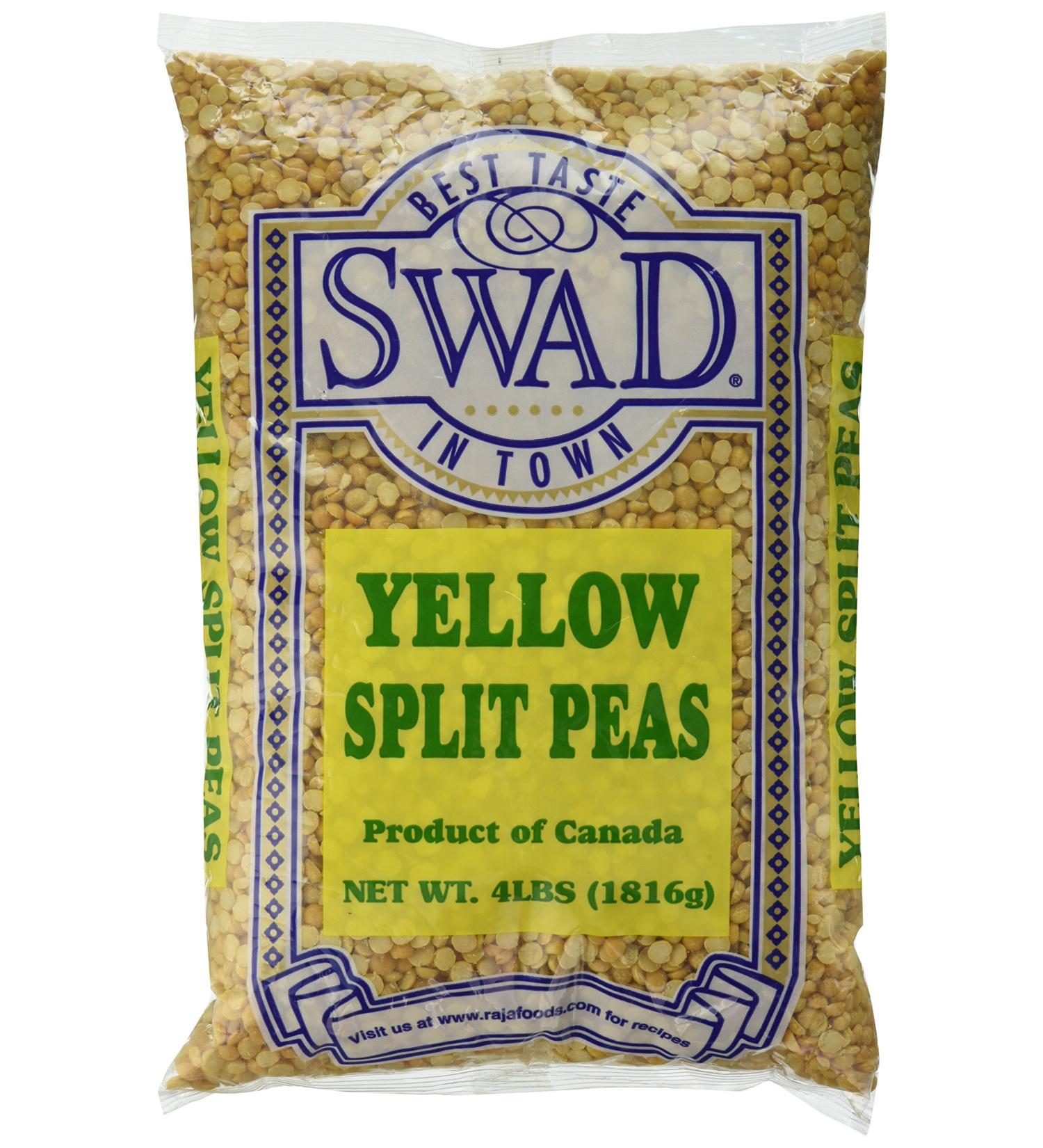 Great Bazaar Swad Split Peas Yellow 4 Pound - High Quality Pack of 1 - Buy Online on GoSupps.com