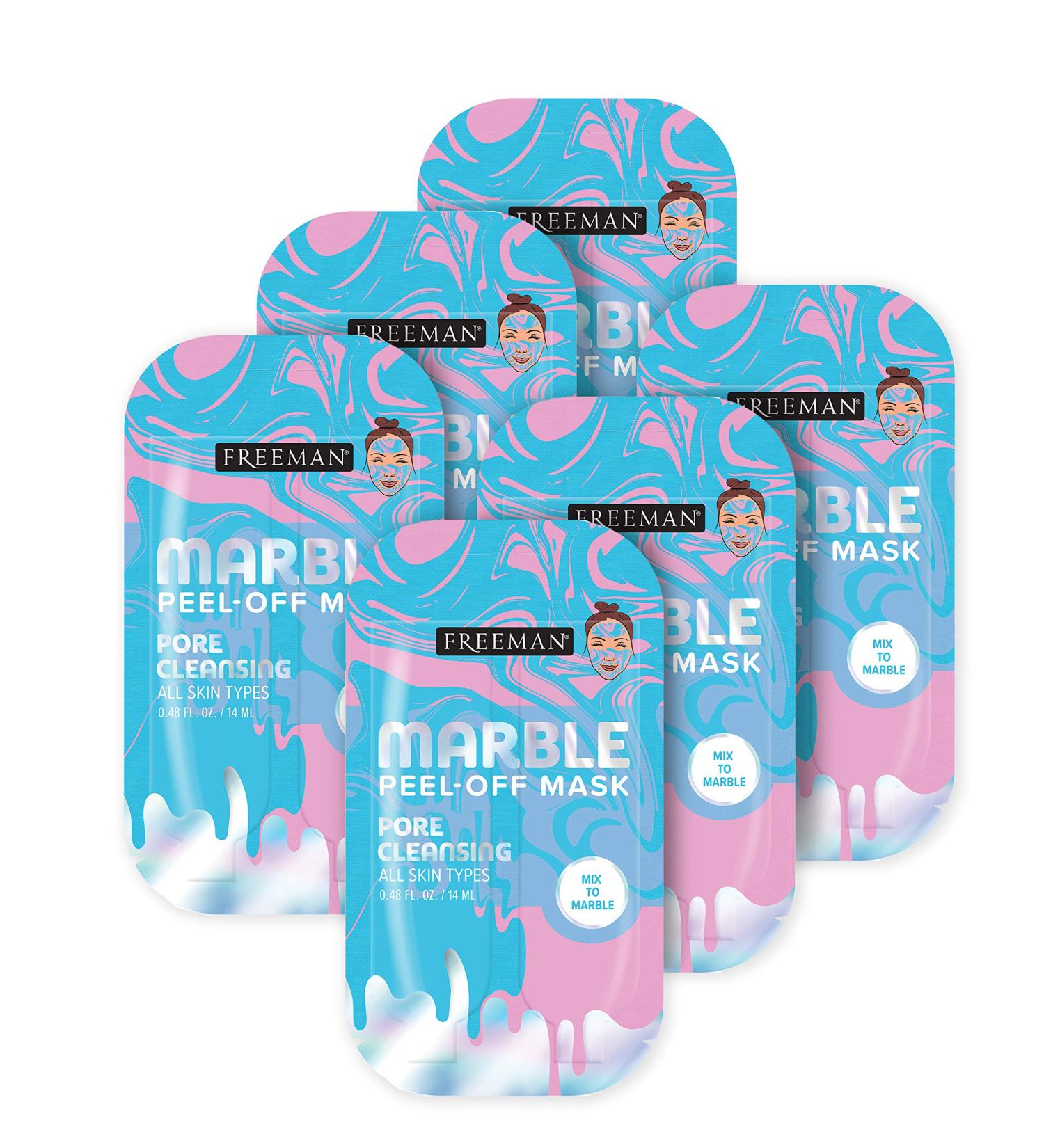 Freeman Beauty Marble Peel-Off Mask Set - 6pk Pore Cleansing Facial Masks for Women - Buy Online on GoSupps.com