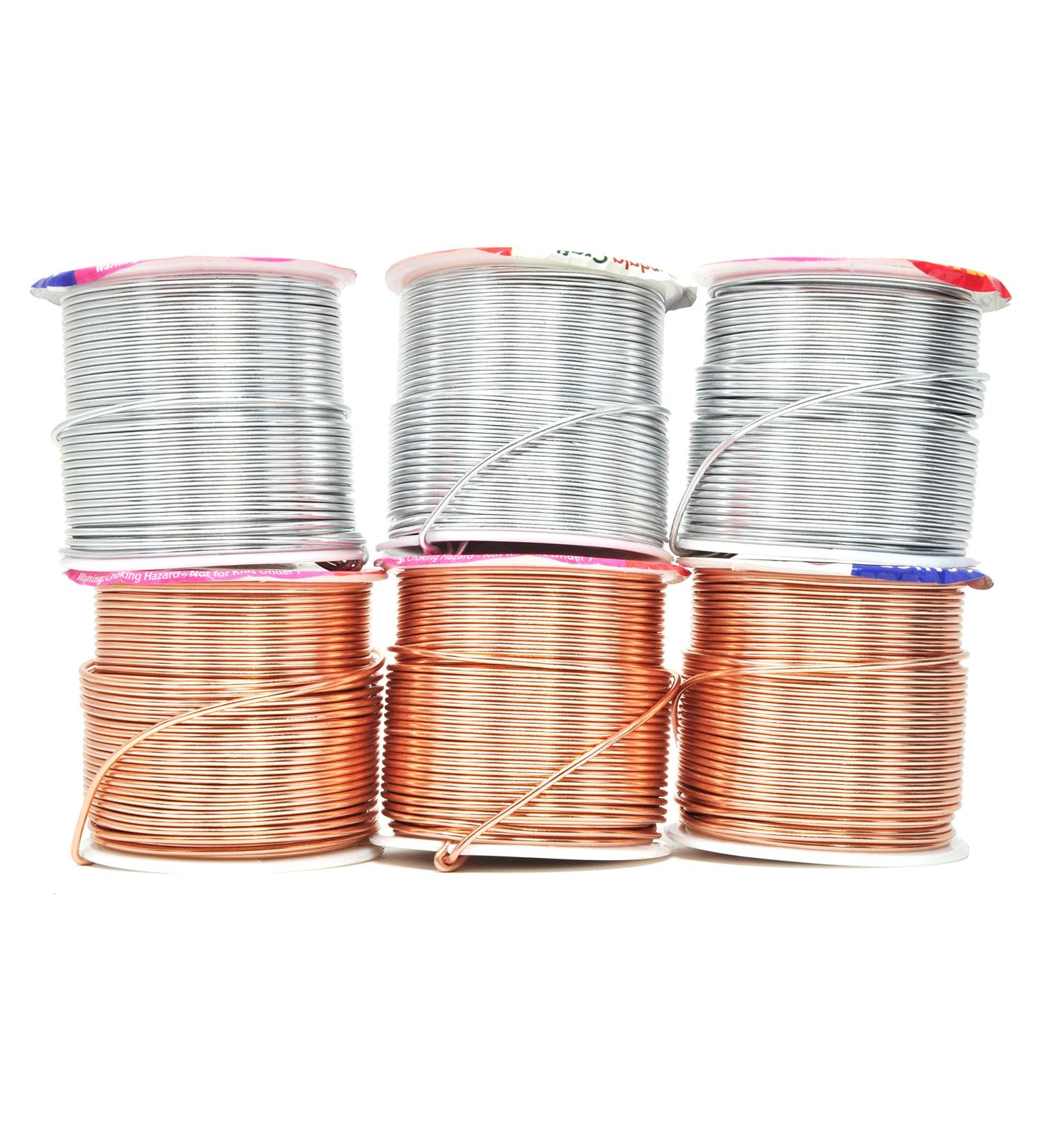 Mandala Crafts Anodized Aluminum Wire for Sculpting, Jewelry Making, Gem Metal Wrap - 16 Gauge Combo 12 (6 Rolls, Assorted Colors) - Soft and Colored Wire for Armature and Garden Projects - Buy Online on GoSupps.com