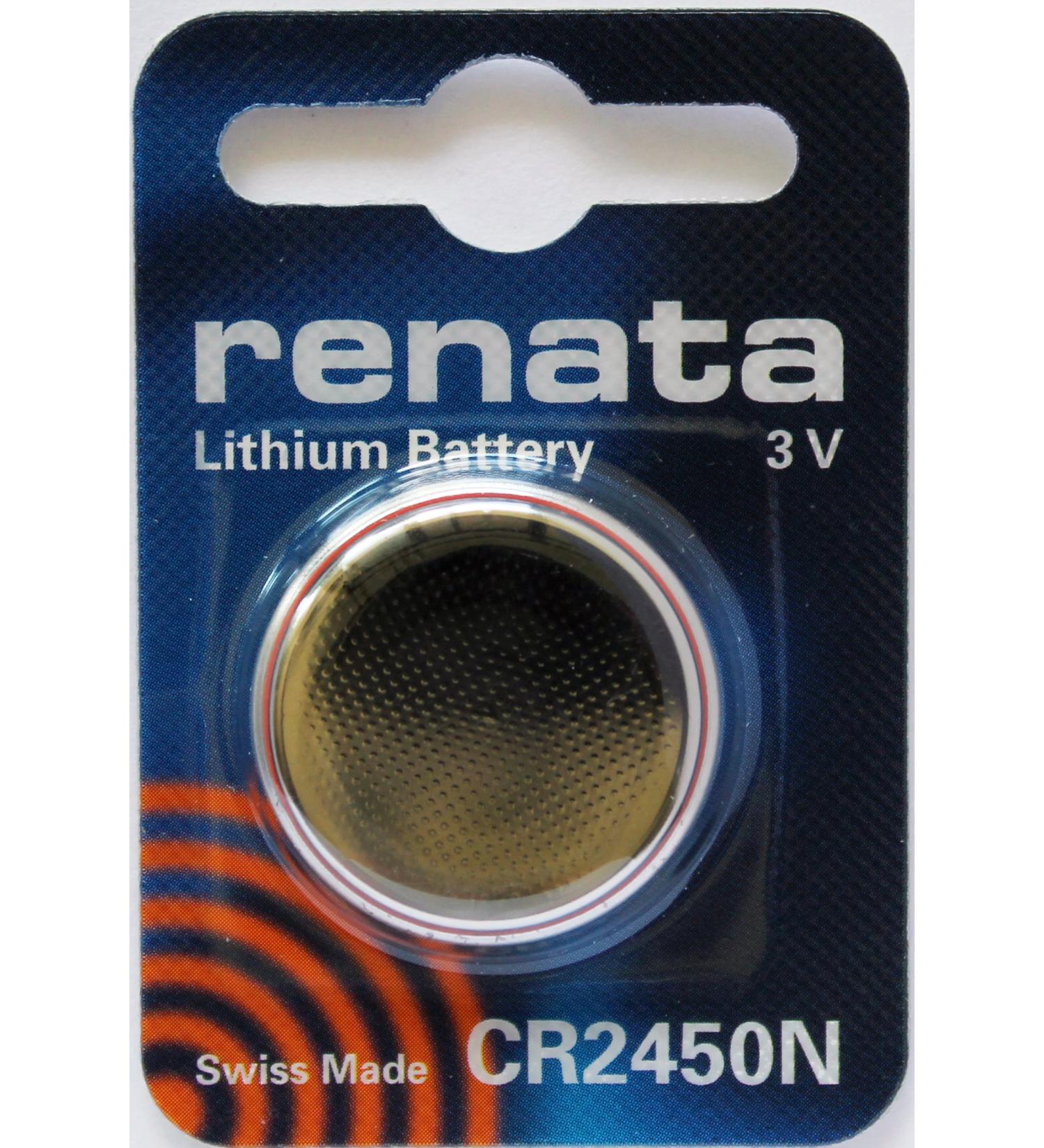 2PC Renata CR2450N Lithium Battery 3V - Swiss Made