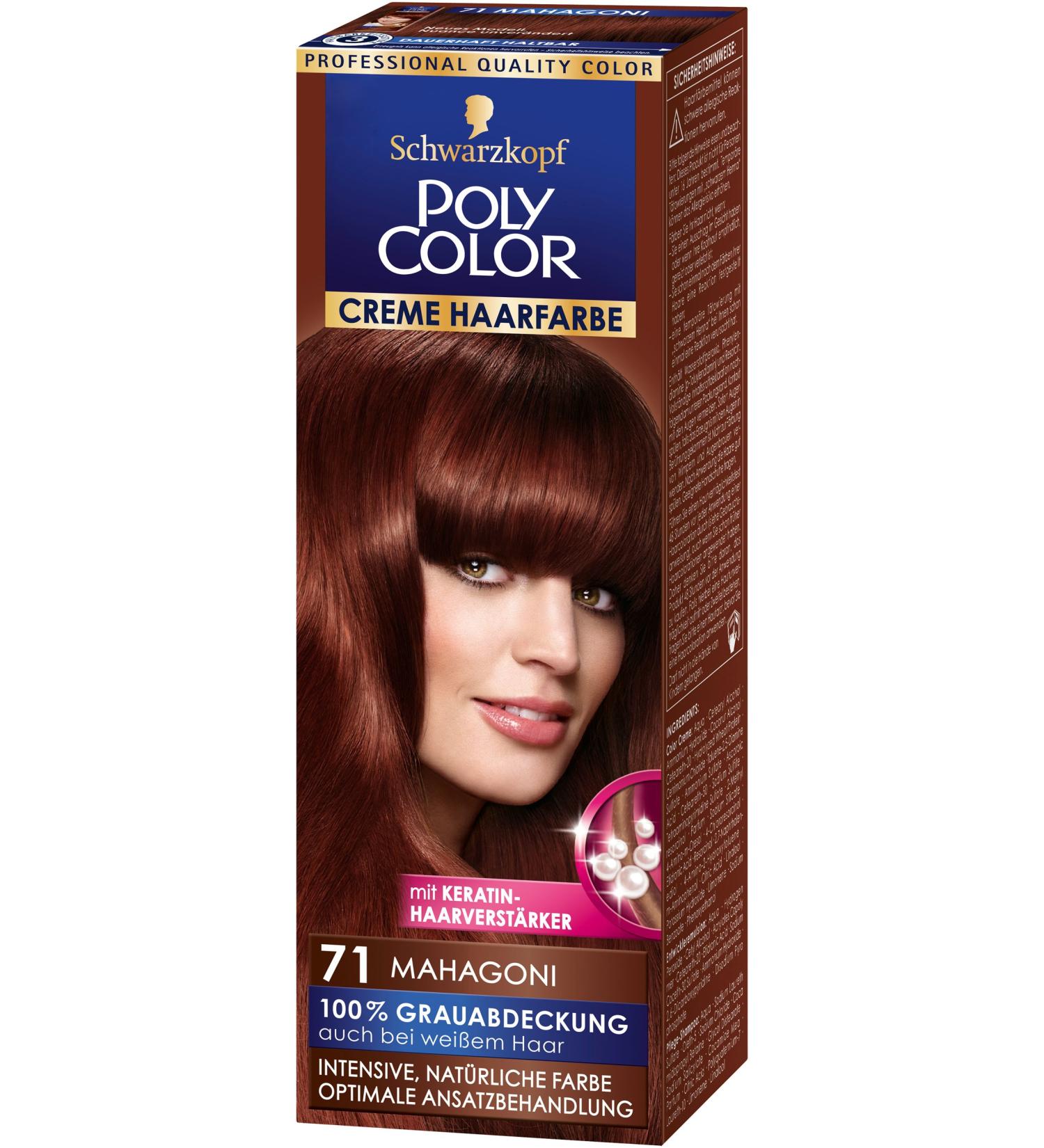 Schwarzkopf Poly Color Creme Hair Color 71 Mahogany - Pack of 2 (2 x 1 Pc) | International Shipping Available - Buy Online on GoSupps.com