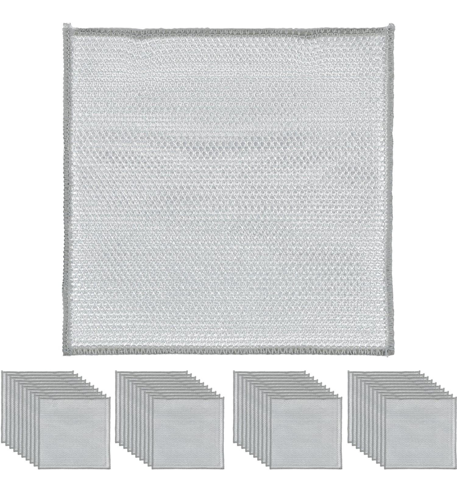 40Pcs Wire Dishwashing Rags 7.87 7.87 Inch Non-Scratch Wire Dishcloth for Drying Steel Wire Dish Towel Double Sided Non-Scratch Dish Scrubbers Practical Wire Cleaning Cloth for Sink Counters - Buy Online on GoSupps.com