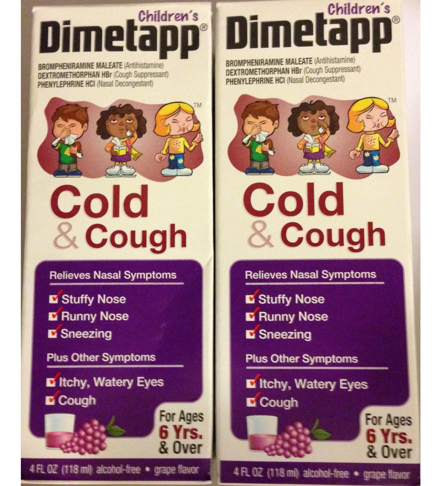 DIMETAPP ELIXIR COUGH/COLD 4 OZ (2 Pack) - Buy Online on GoSupps.com