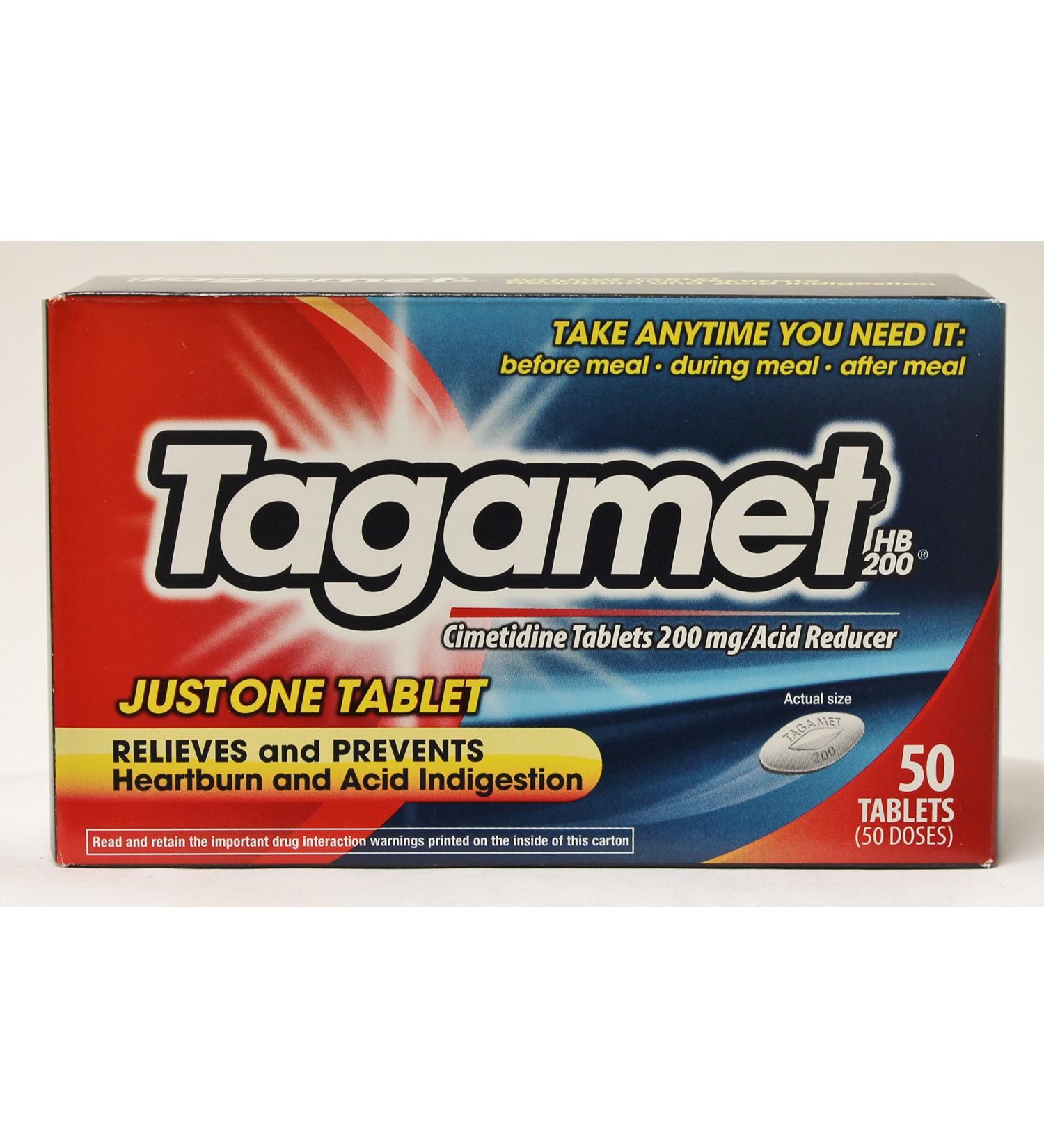 Tagamet Acid Reducer 200 mg 50 Tablets
