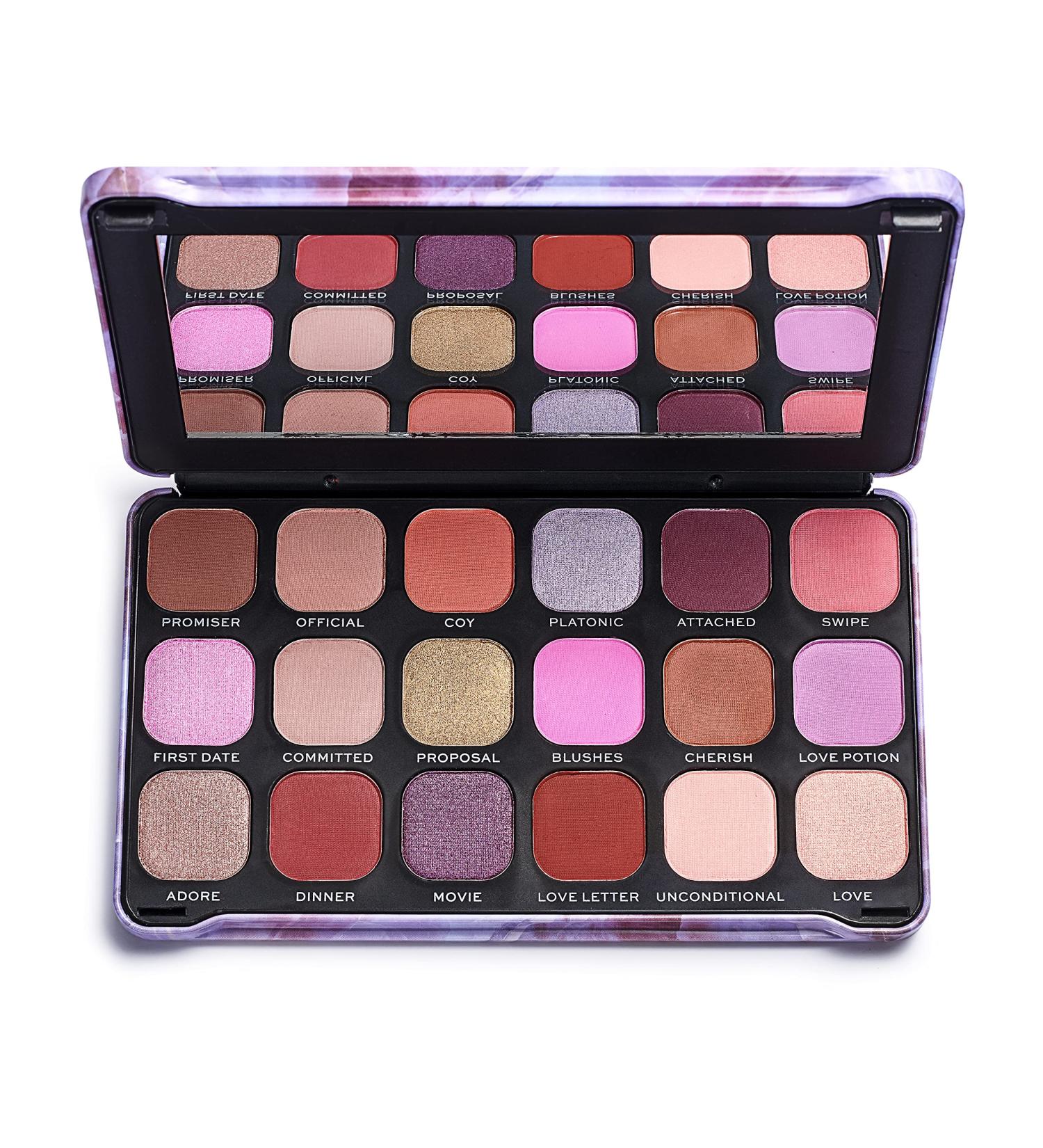 Makeup Revolution Forever Flawless Unconditional Love Eyeshadow Palette - Long-Lasting Vegan & Cruelty-Free Formula - 20g - Buy Online on GoSupps.com