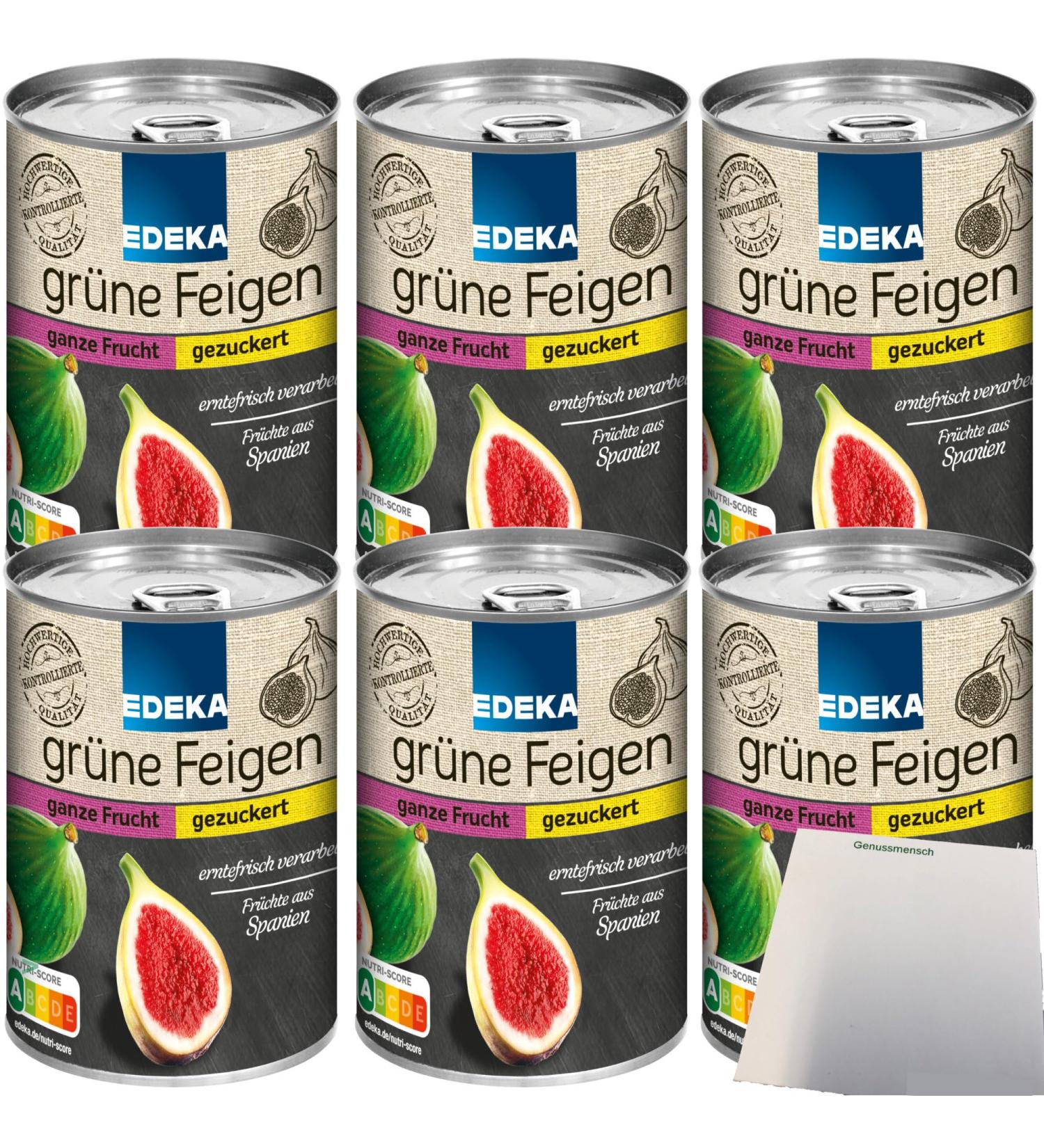 Edeka Pack of 6 boxes of 415 g of green figs with usy block - Buy Online on GoSupps.com