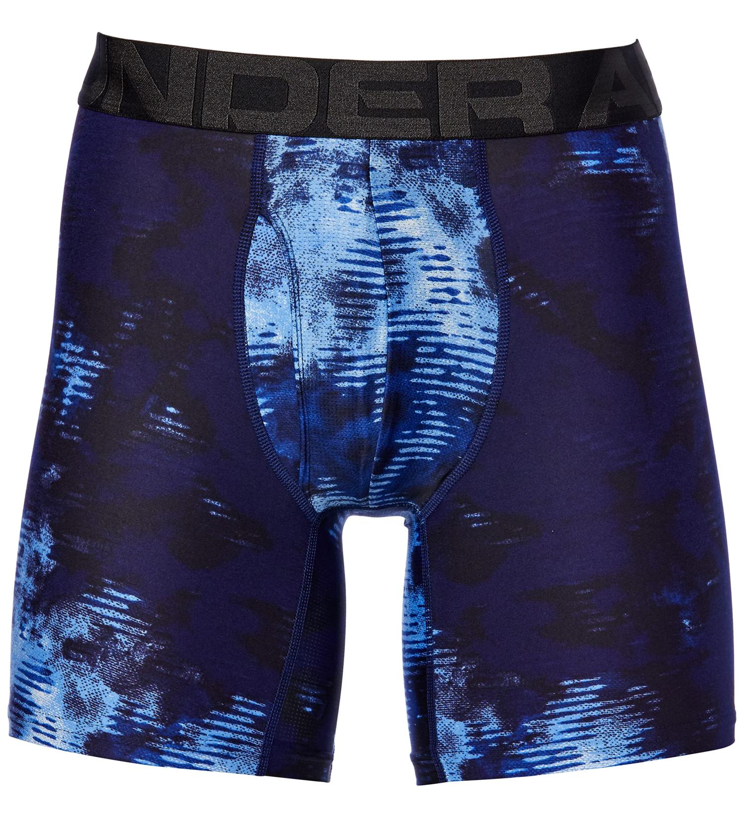 Under Armour Tech 6'' Boxerjock Single Navy (418)/Jet Blue Large
