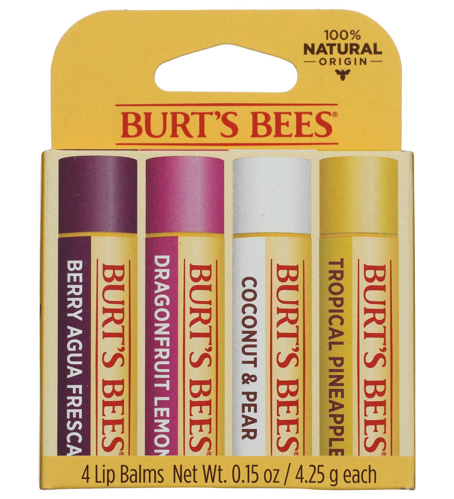 BURTS BEES Tropical Assortment Lip Balm 0.6 OZ - Buy Online on GoSupps.com