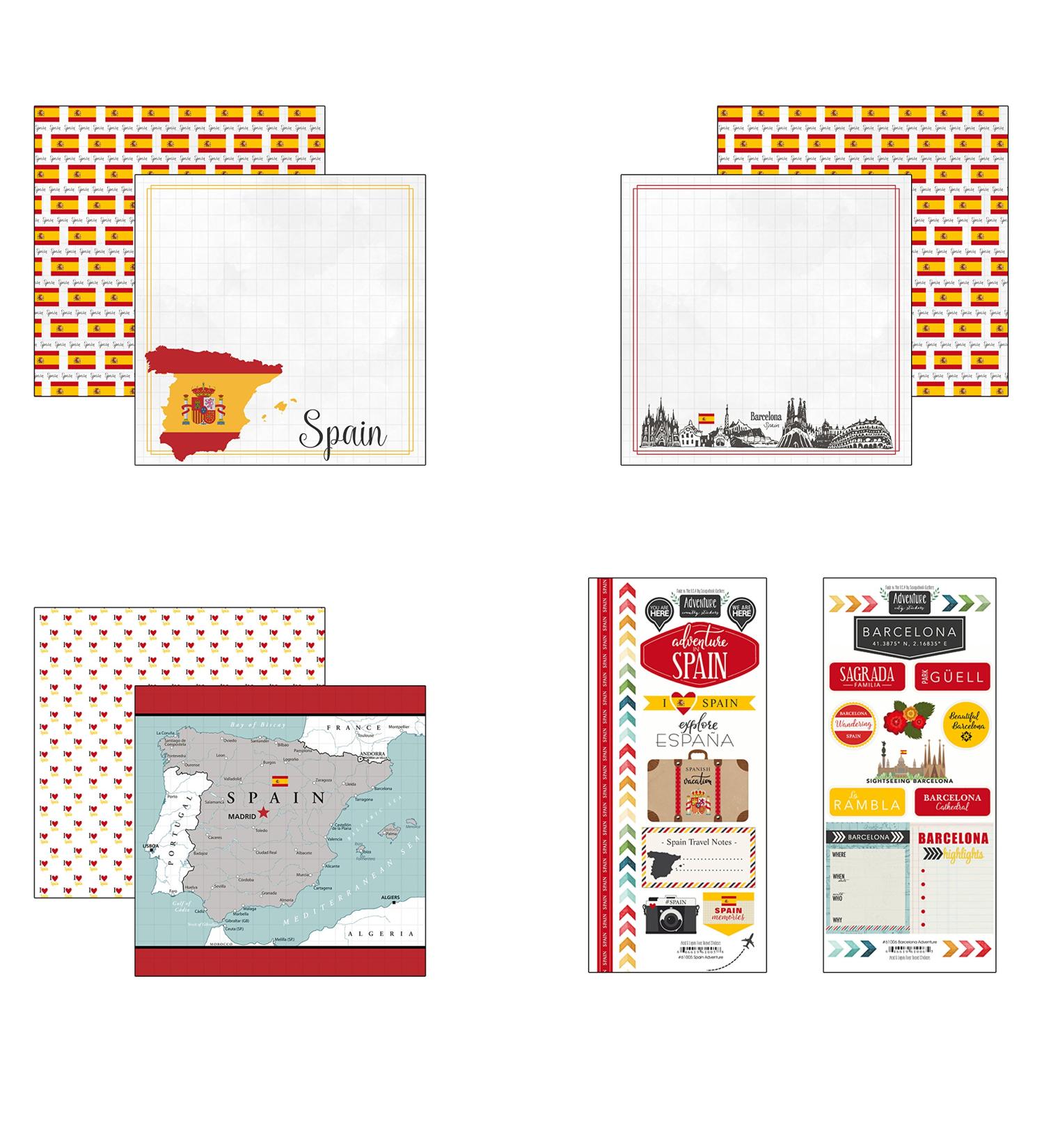 Scrapbook Customs Spain Adventure Scrapbook Kit