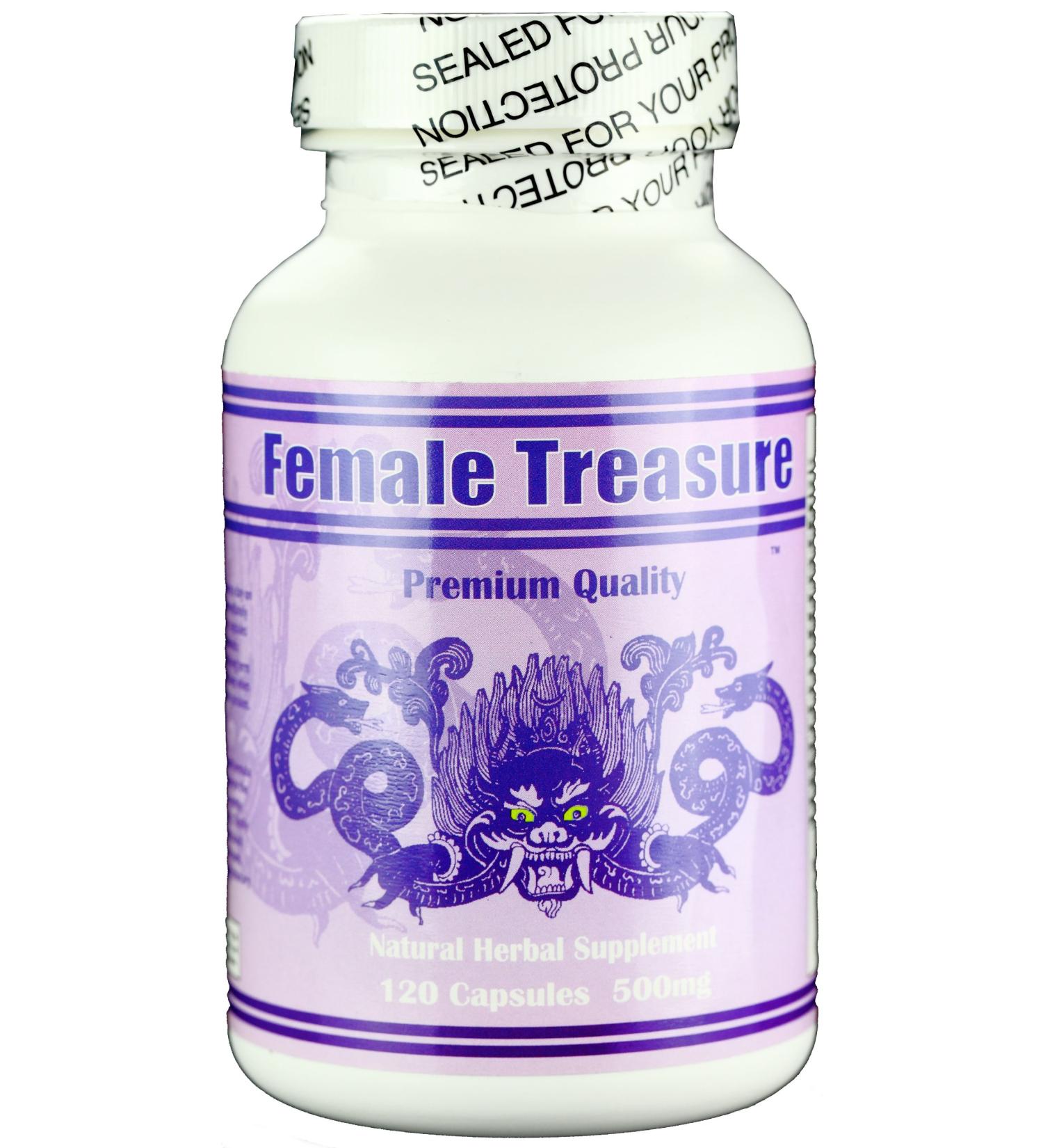 Female Treasure - Natural Herbal Supplement PMS Balance Hormones Menopause Energy.