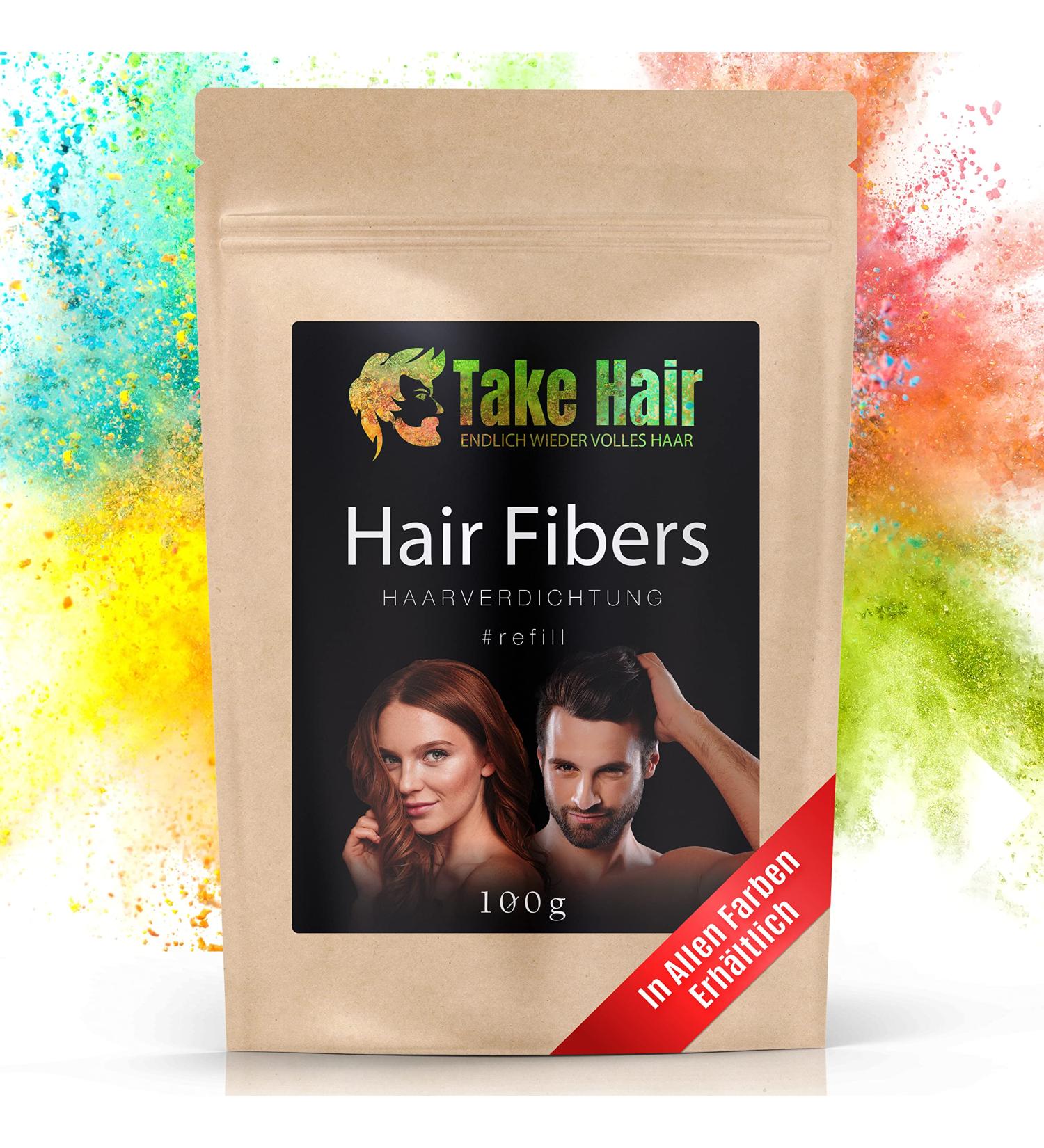 Take Hair Stray Hair Refill Bag 100g | Hair Fiber Powder for Men & Women | Dark Brown Hair Loss Solution - Buy Online on GoSupps.com