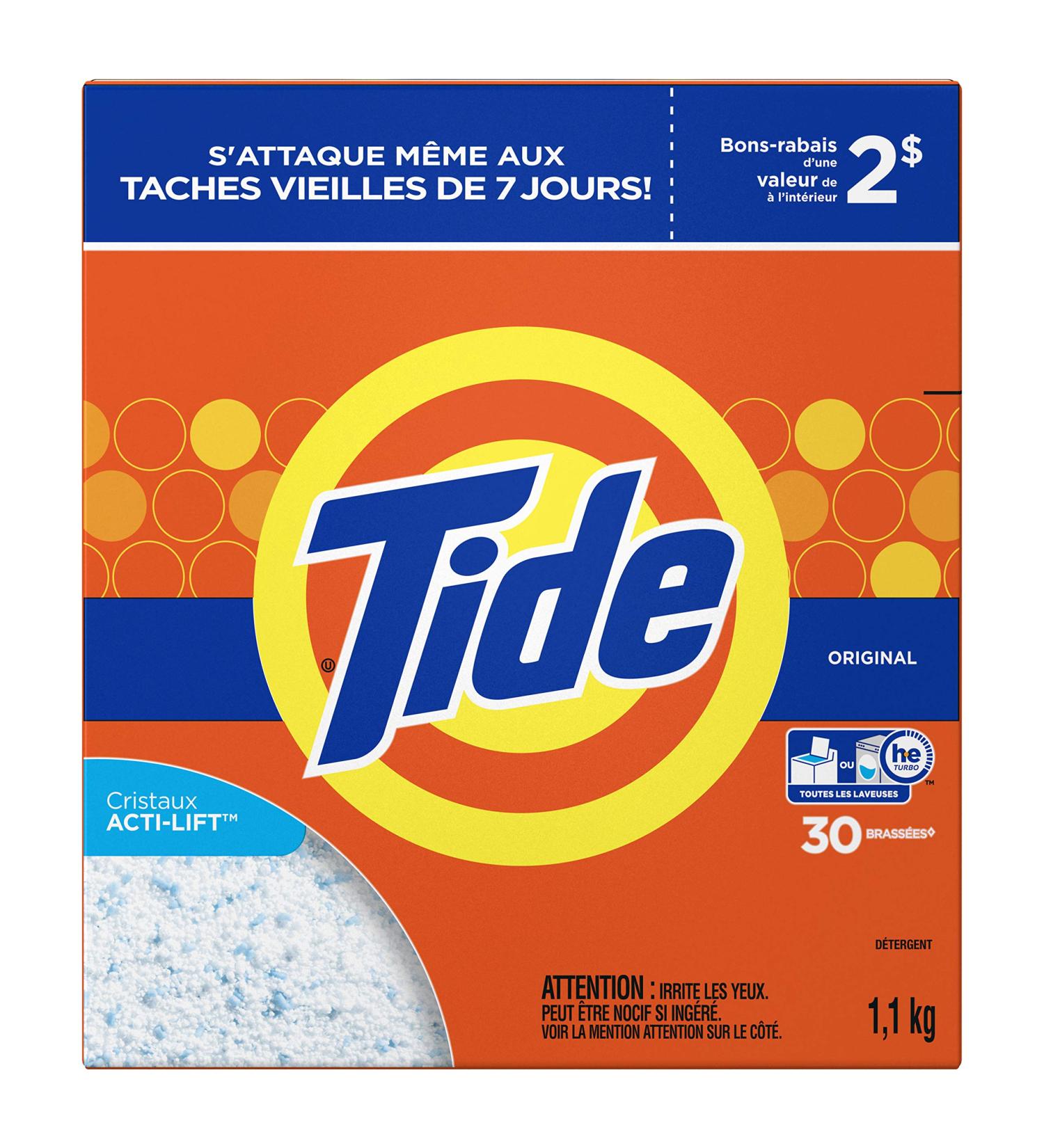 Tide HE Turbo Power Laundry Detergent Original Scent 1.1kg (30 Loads) - Fast-Acting Formula - Buy Online on GoSupps.com