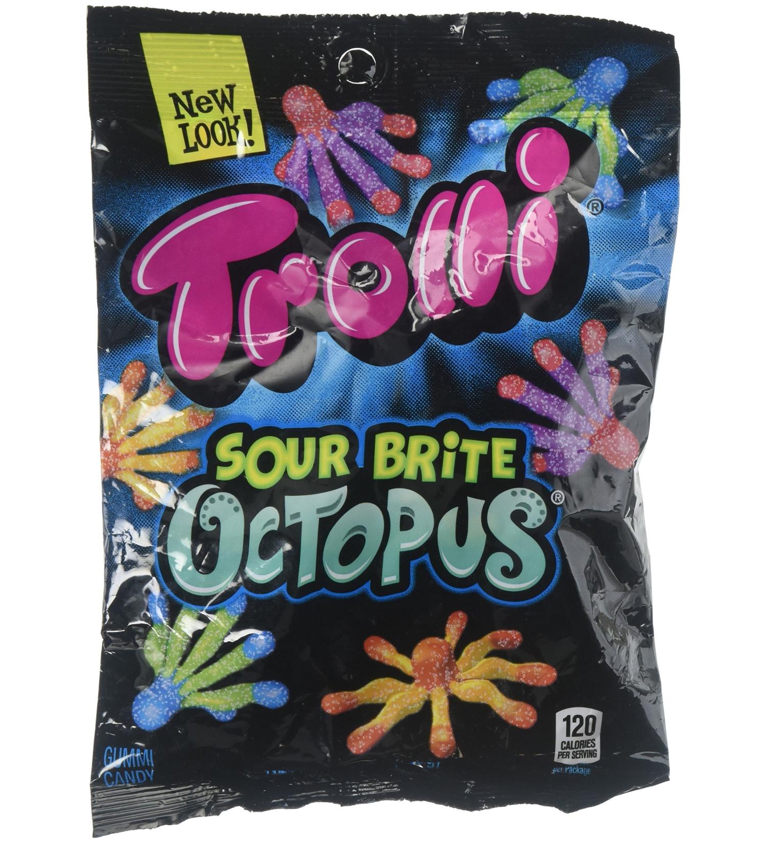 Trolli Sour Brite Octopus Gummi Candy - 4.25 Oz Bag - Buy Online on GoSupps.com