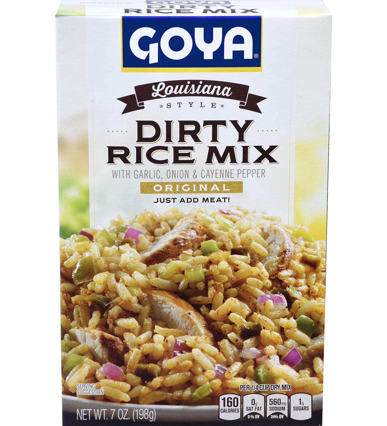Goya Foods Louisiana Style Dirty Rice Mix 7 oz (Pack of 12) - Authentic Southern Flavor - Buy Online on GoSupps.com