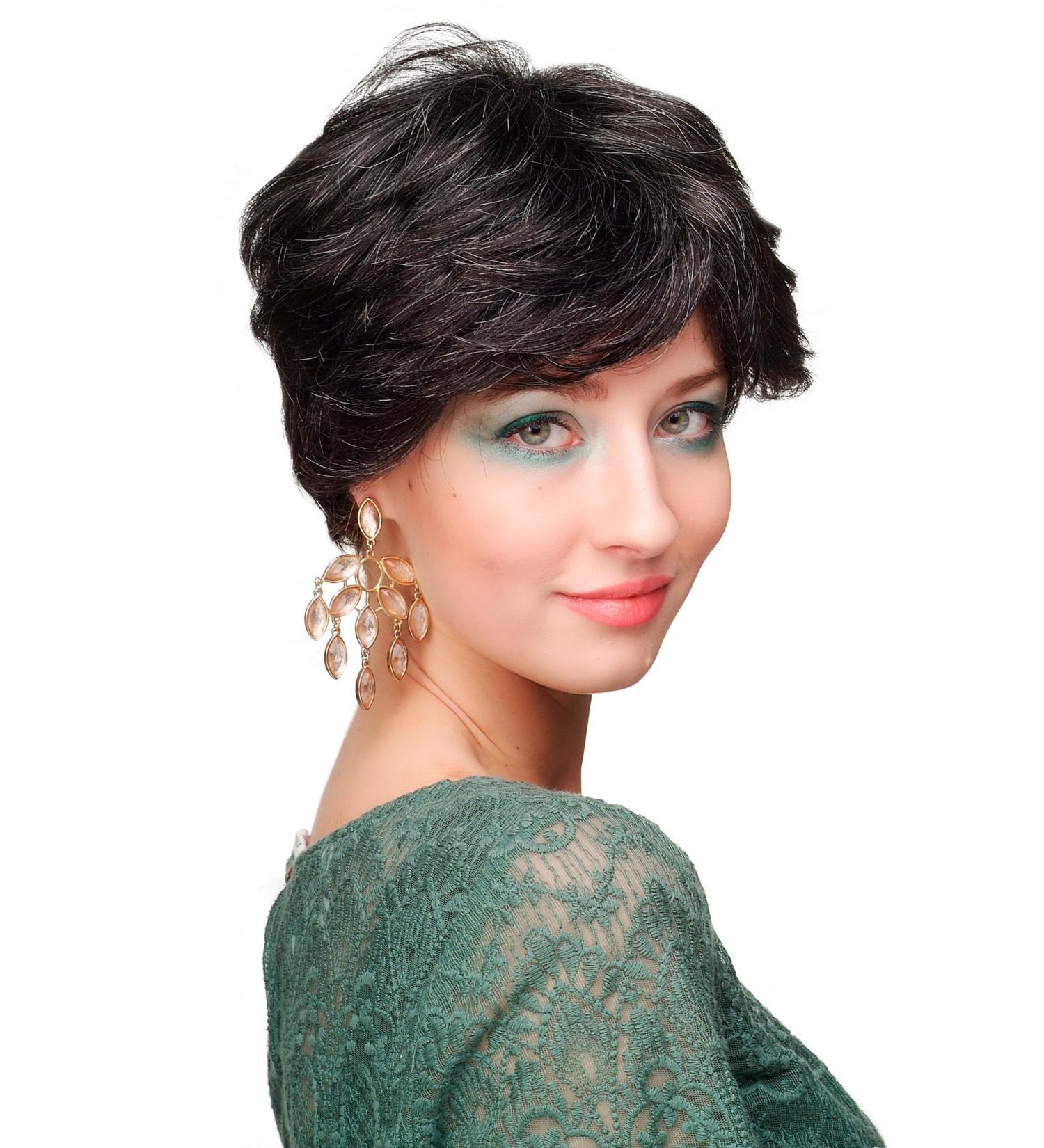 WIG ME UP Ladies Wig | Elegant Black Grey Mottled Short Wig - CM-37-280 for Classic Style - Buy Online on GoSupps.com