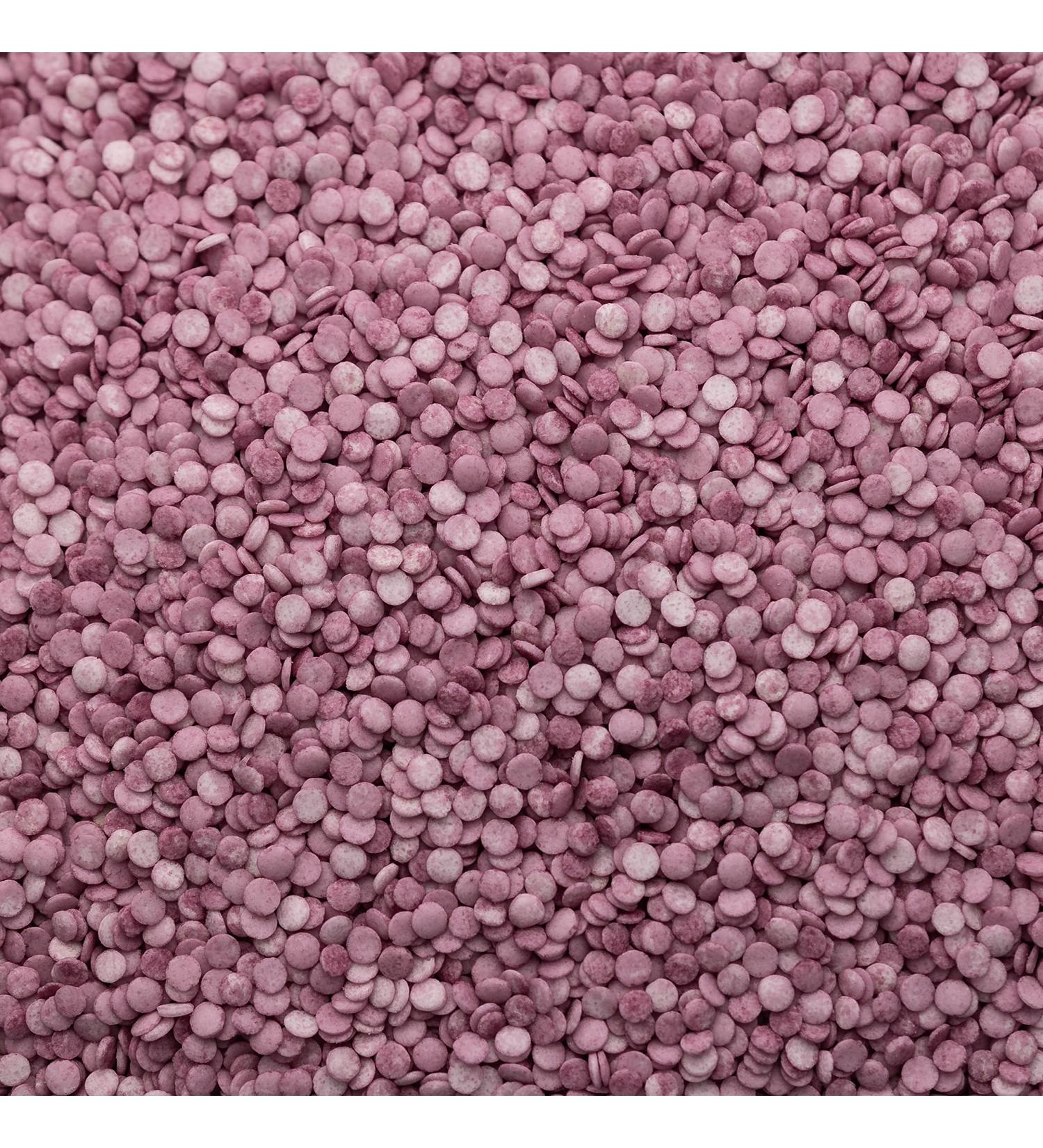 Natural / Vegan Edible Confetti Cake Sprinkles Violet Cupcake Decorations 25g