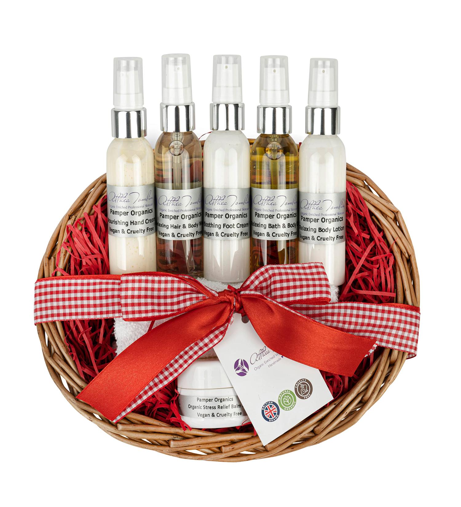 Pamper gift basket for women organic pamper basket mums pampering gift for her self care gift vegan pamper gift set pamper skincare gift women bath and body set women womens pamper gift - Buy Online on GoSupps.com