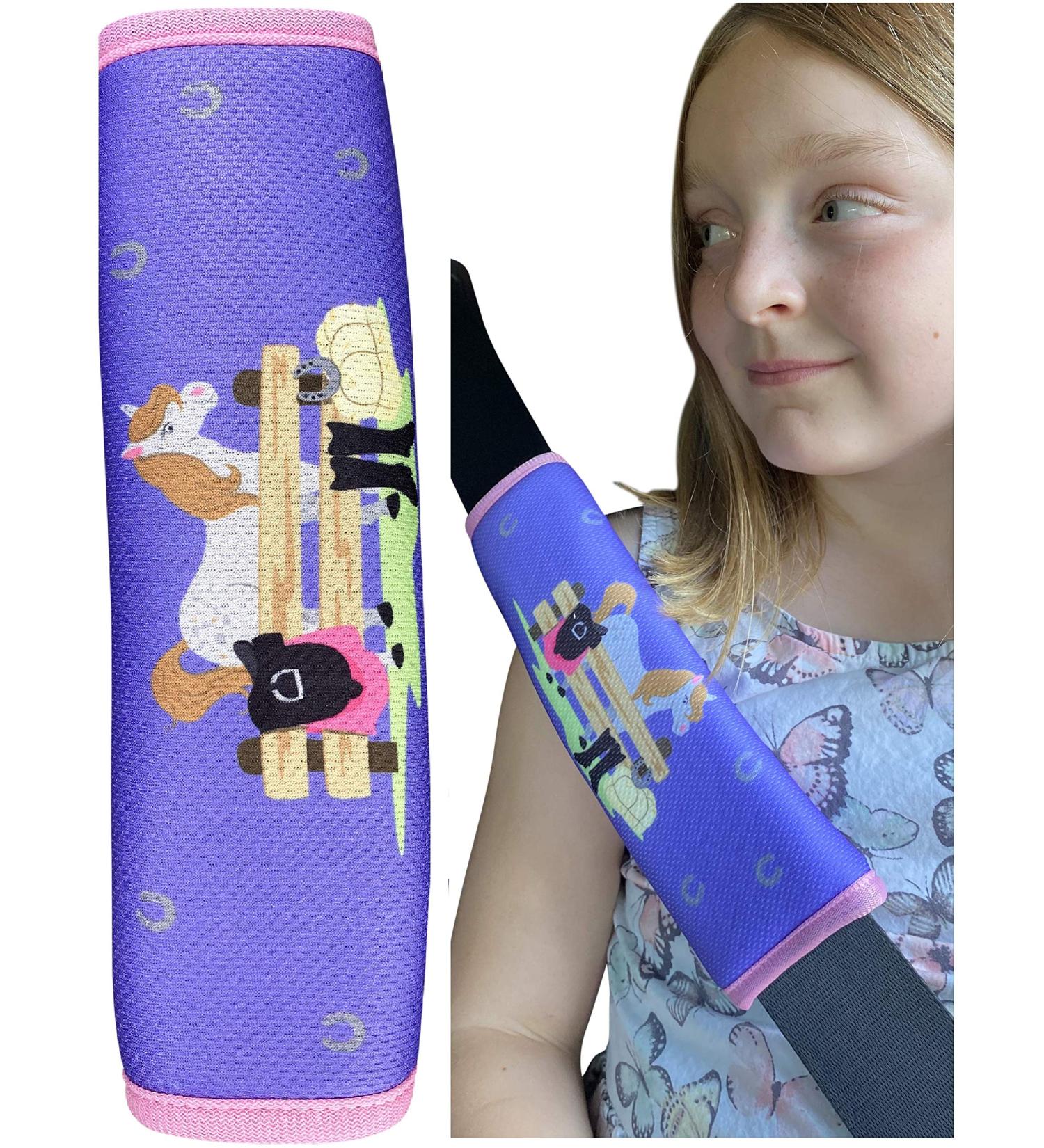 HECKBO Kids Car Seat Belt Pads - Horse Design - 1 Piece | Seat Belt Protectors for Kids and Babies - Buy Online on GoSupps.com