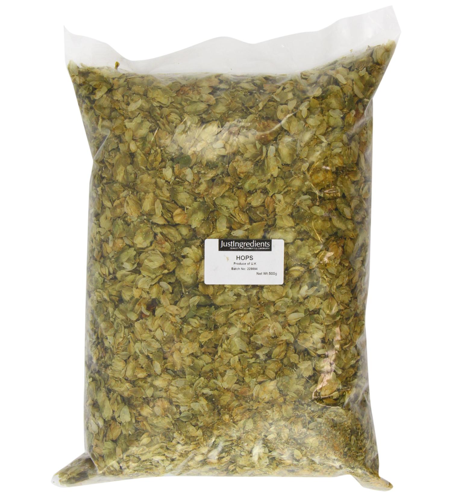 JustIngredients Essential Hops 500 g - Buy Online on GoSupps.com