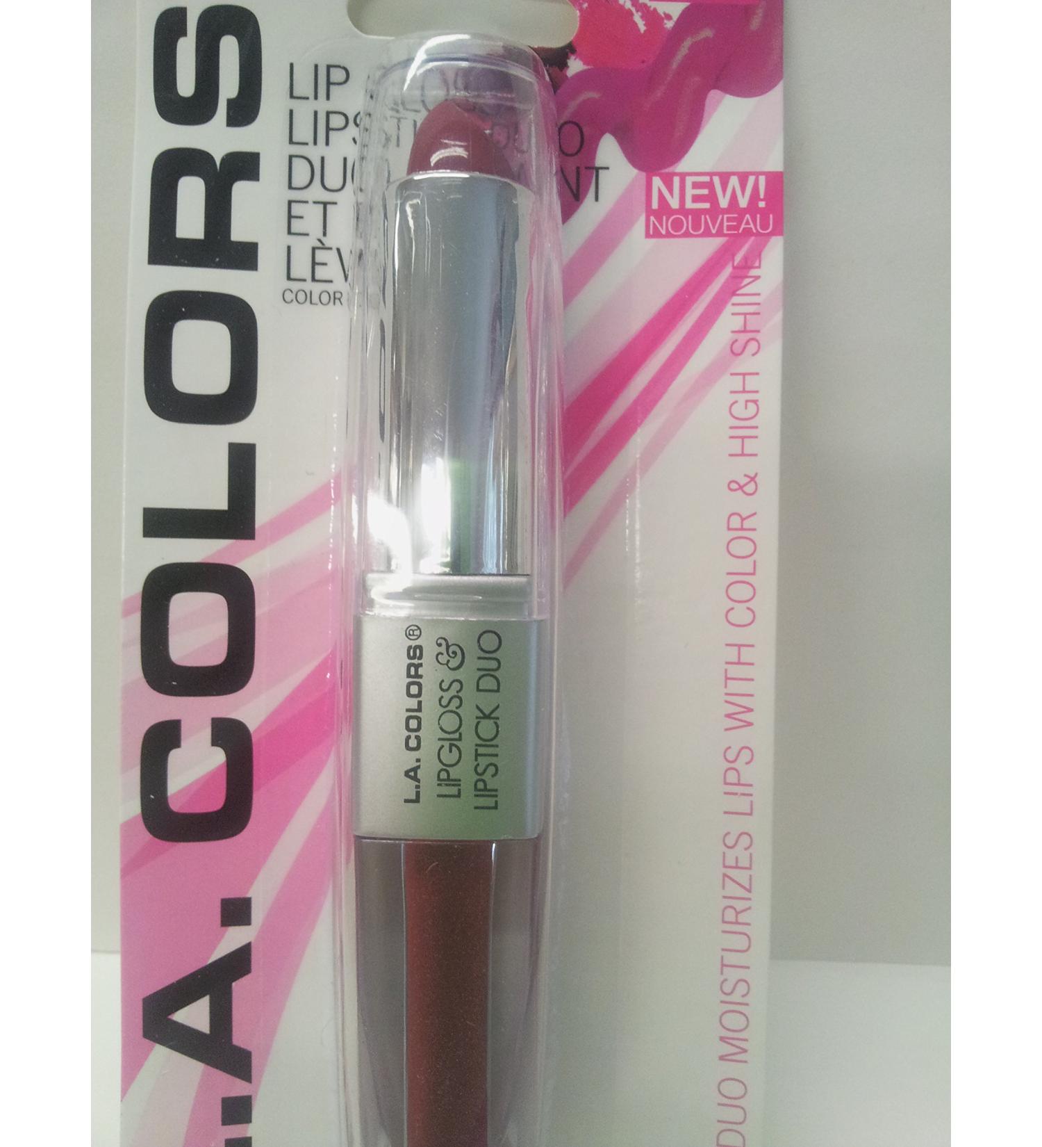 LA Colors Lip Gloss & Lipstick Duo BLC826 Charmed - Natural Color & High Shine Formula - Buy Online on GoSupps.com