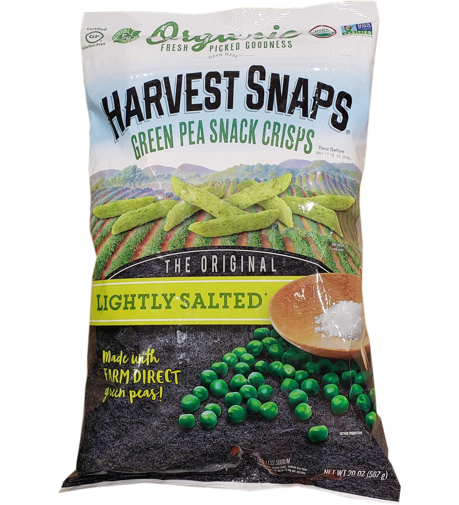 Harvest Snaps Organic Calbee Lightly Salted Snapeas, 20 Oz