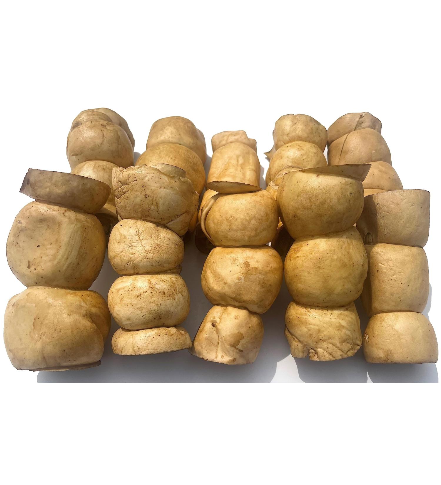 Beef Cheek Rolls Dog CHEW Treat - *(Peanut Butter 10 Pack 6 INCH)* - Original/Peanut Butter Flavors - Single Ingredient - Rawhide Free - Super Thick - All Natural - Long Lasting Beef Cheek Rolls PEANUT BUTTER 6 INCH 10 PACK - Buy Online on GoSupps.com