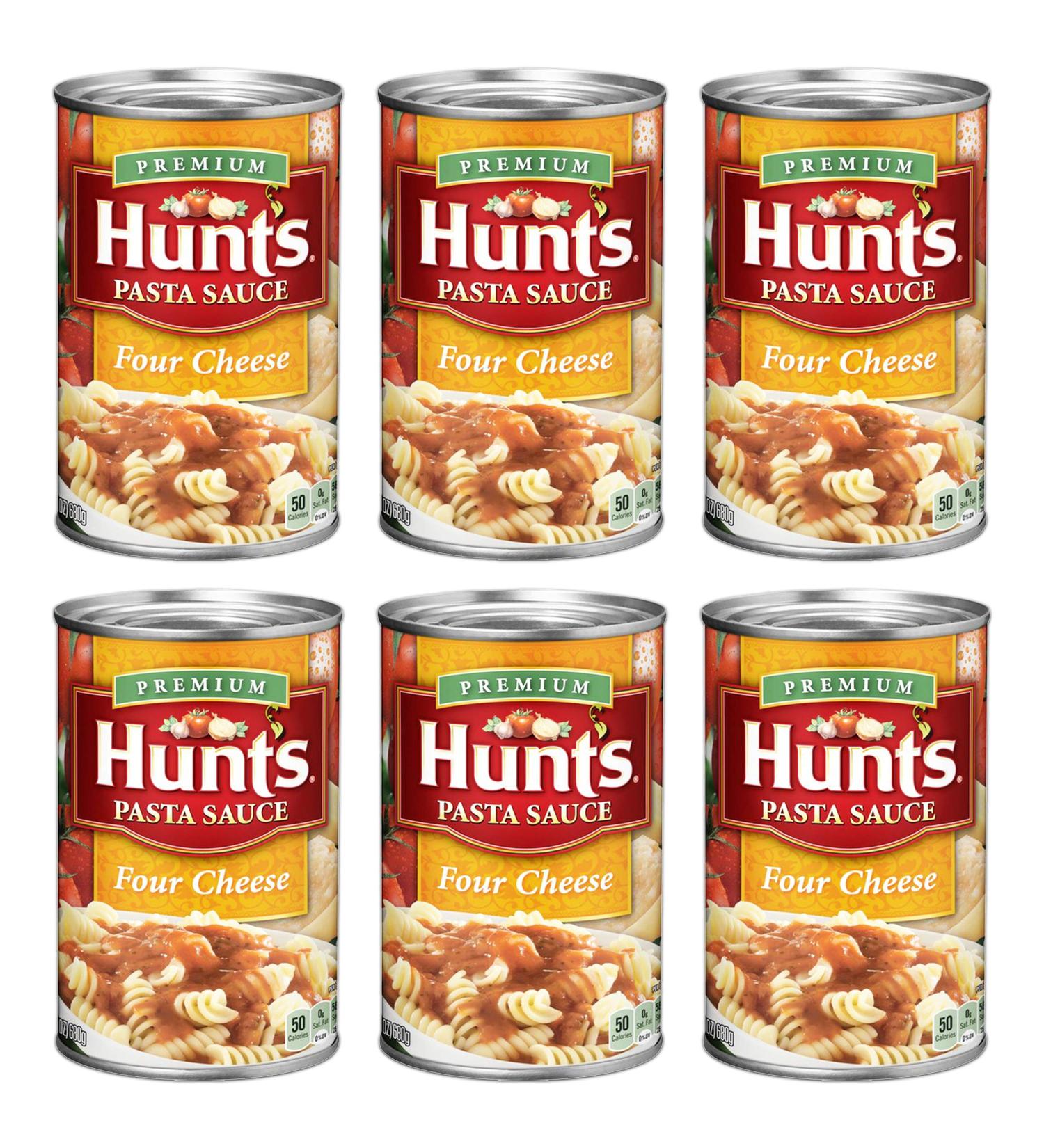 Hunts pasta sauce four cheese 24 oz - PACK OF 6