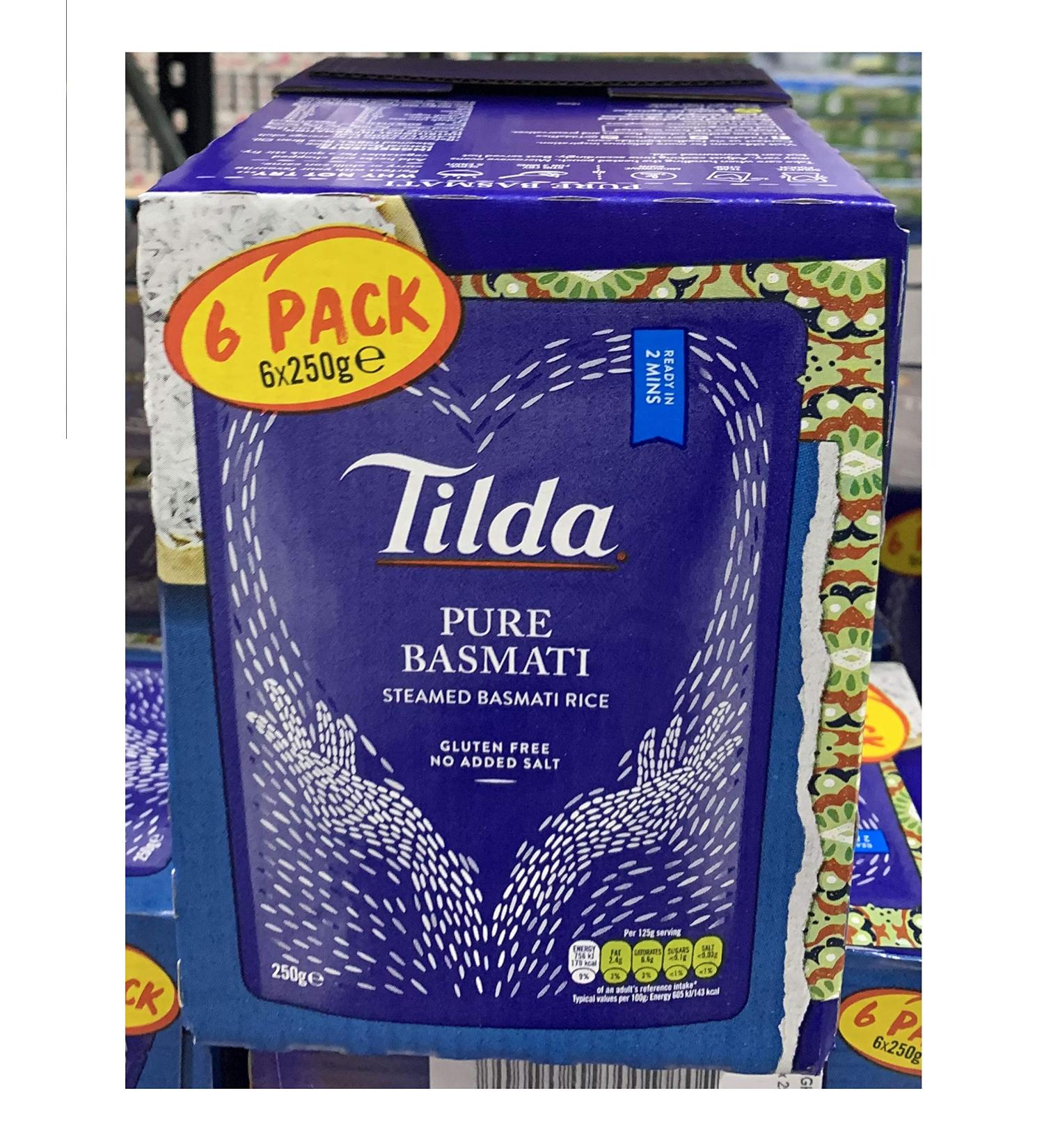 Tilda Tilda Pure Basmati Steamed Rice 6 pieces
