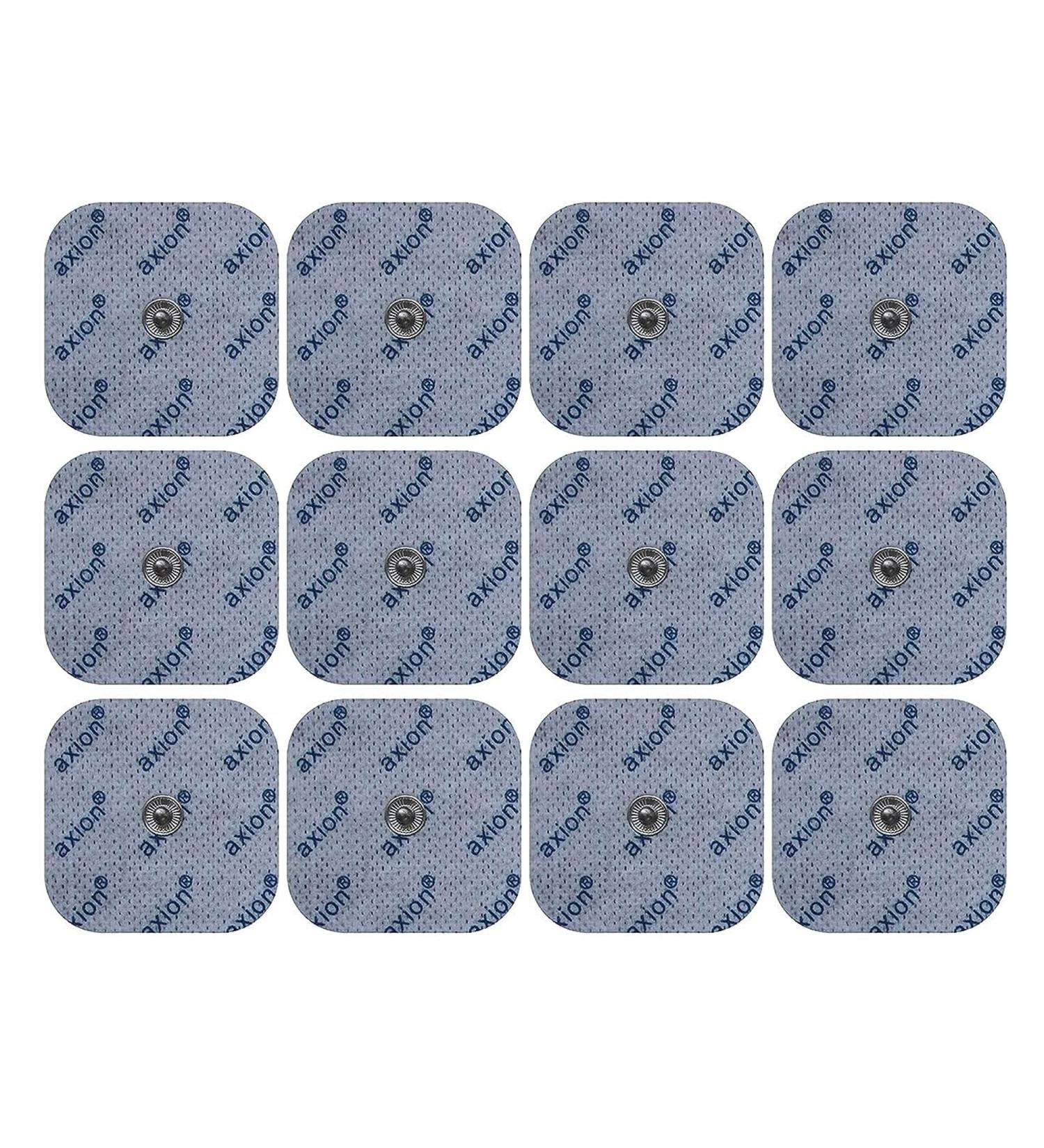 12 Reusable TENS-EMS Electrode Pads 5x5 cm - Compatible with Sanitas & Beurer | High-Quality Medical Product from Axion - Buy Online on GoSupps.com