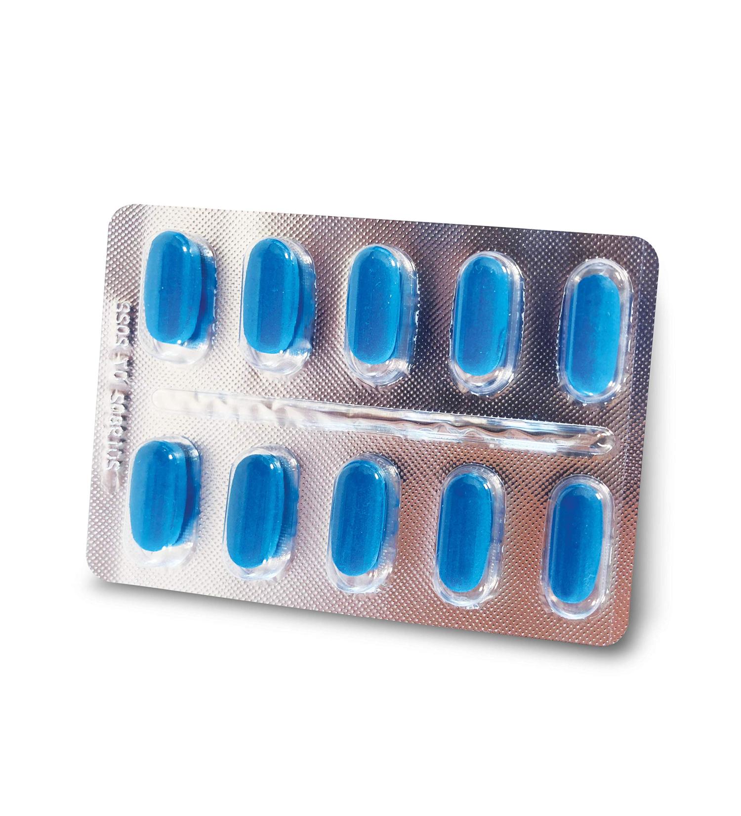 Buy Extra Strong Blue Tablets | Natural Energy with Tribulus & Maca | 100% Vegetable Ingredients - No Unwanted Additives - Buy Online on GoSupps.com