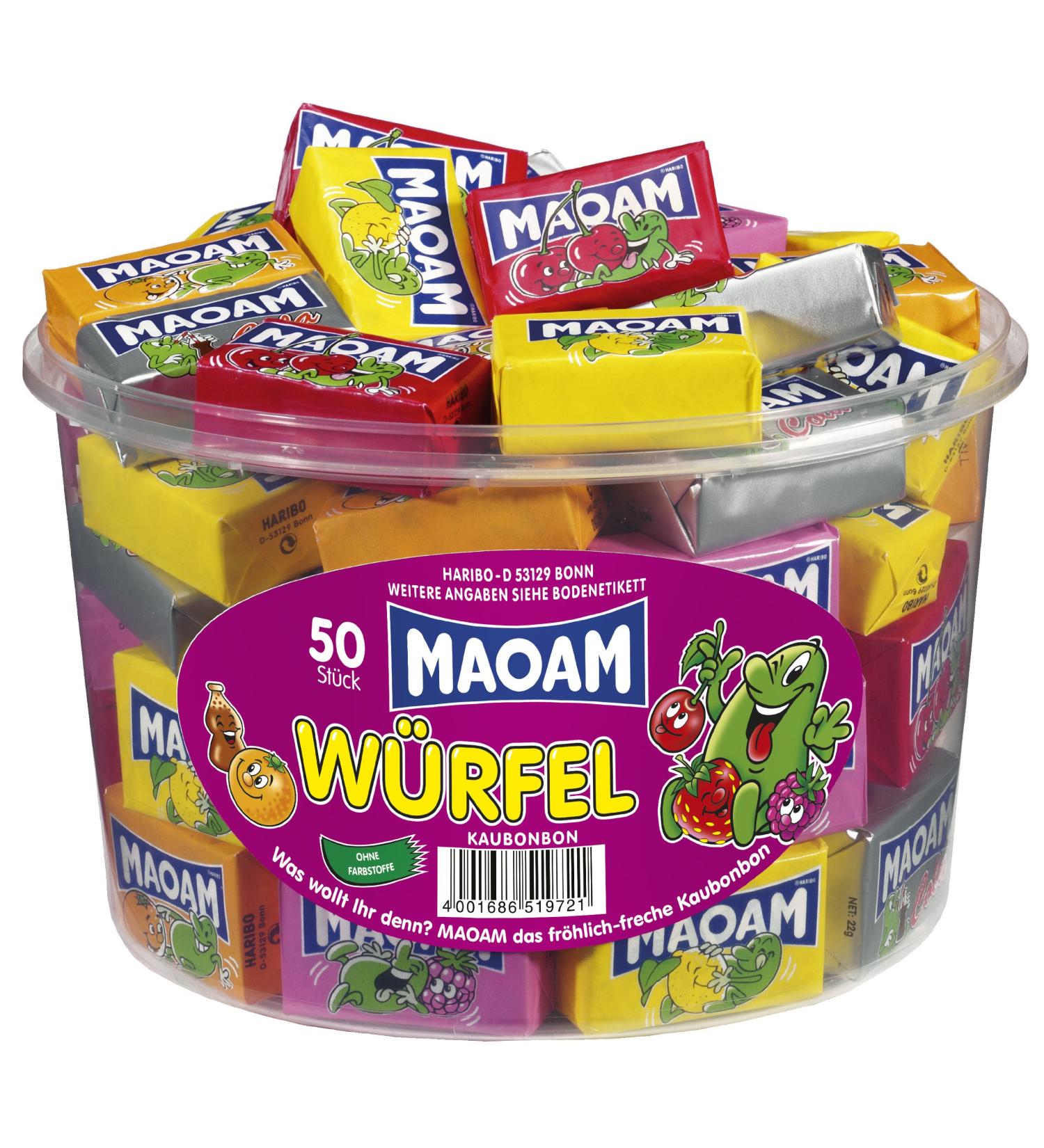 Maoam Round Tin 1er - 5 Flavor Variety 1 Pack (1.1 kg) | International Shipping Available - Buy Online on GoSupps.com