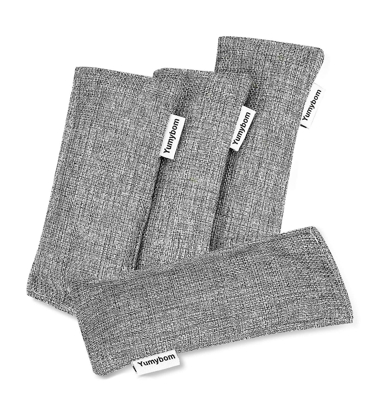 4 Pack Natural Activated Bamboo Charcoal Bags - Air Purifying for Home, Car, Shoes, Closets - Odor Eliminator & Absorber - Buy Online on GoSupps.com