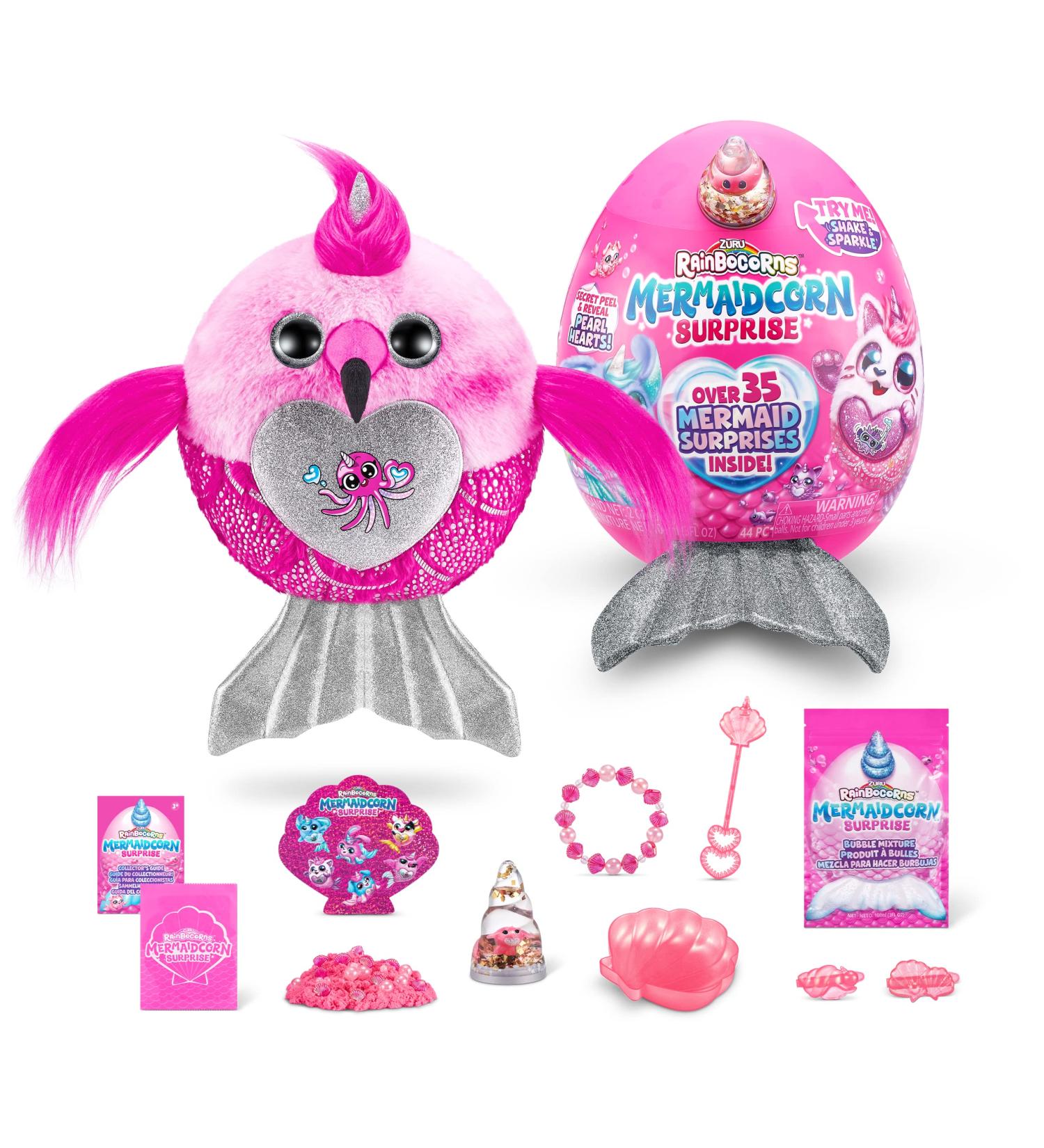 Rainbocorns Mermaidcorn Series 7 Flamingo - Collectible Plush Surprise Toy - Buy Online on GoSupps.com